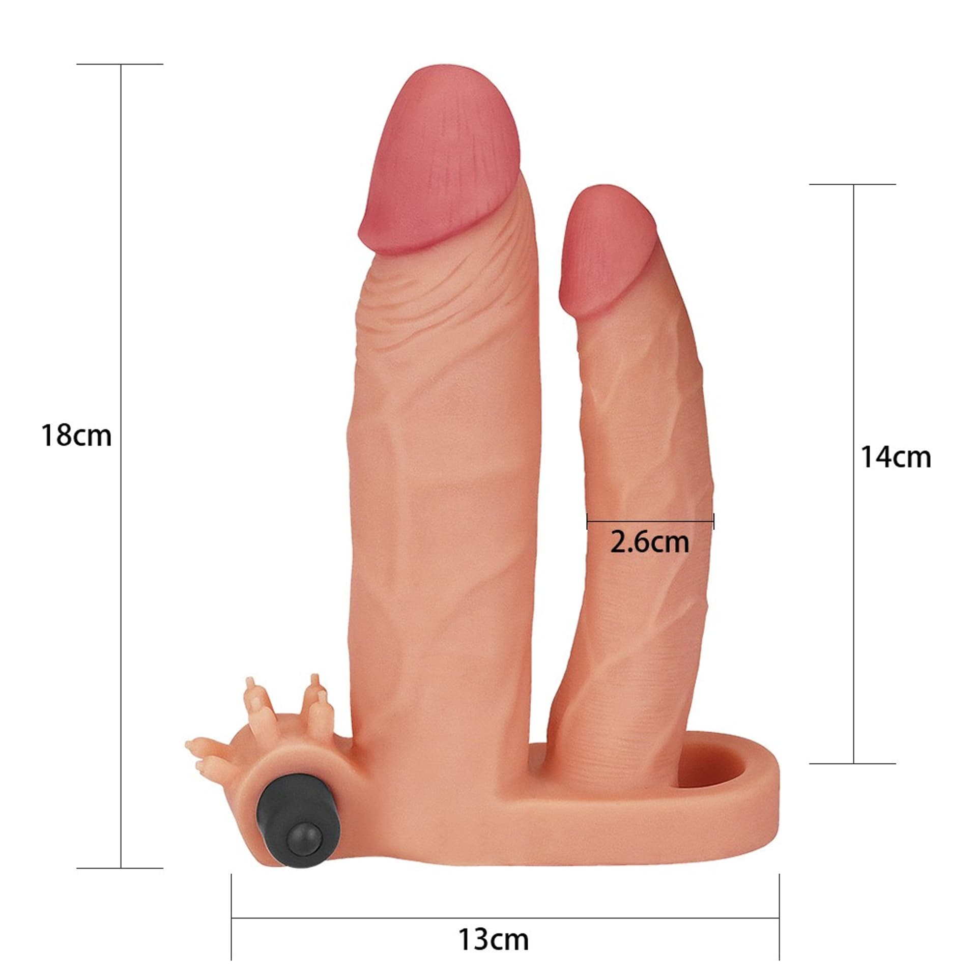 

Nakładka Pleasure X-Tender Double +2,5cm Lovetoy