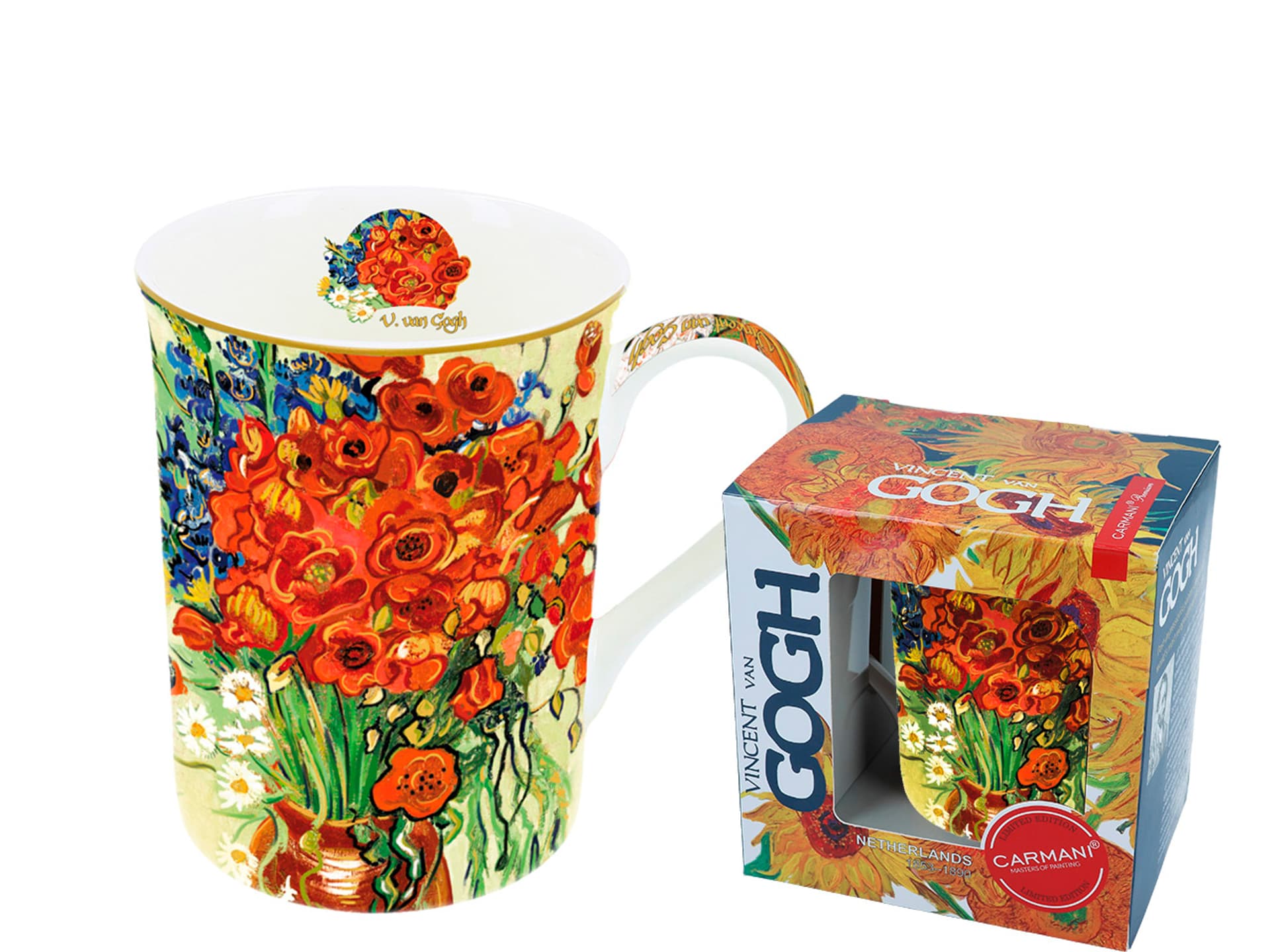 

Kubek Classic New - V. van Gogh, Maki w wazonie (CARMANI)