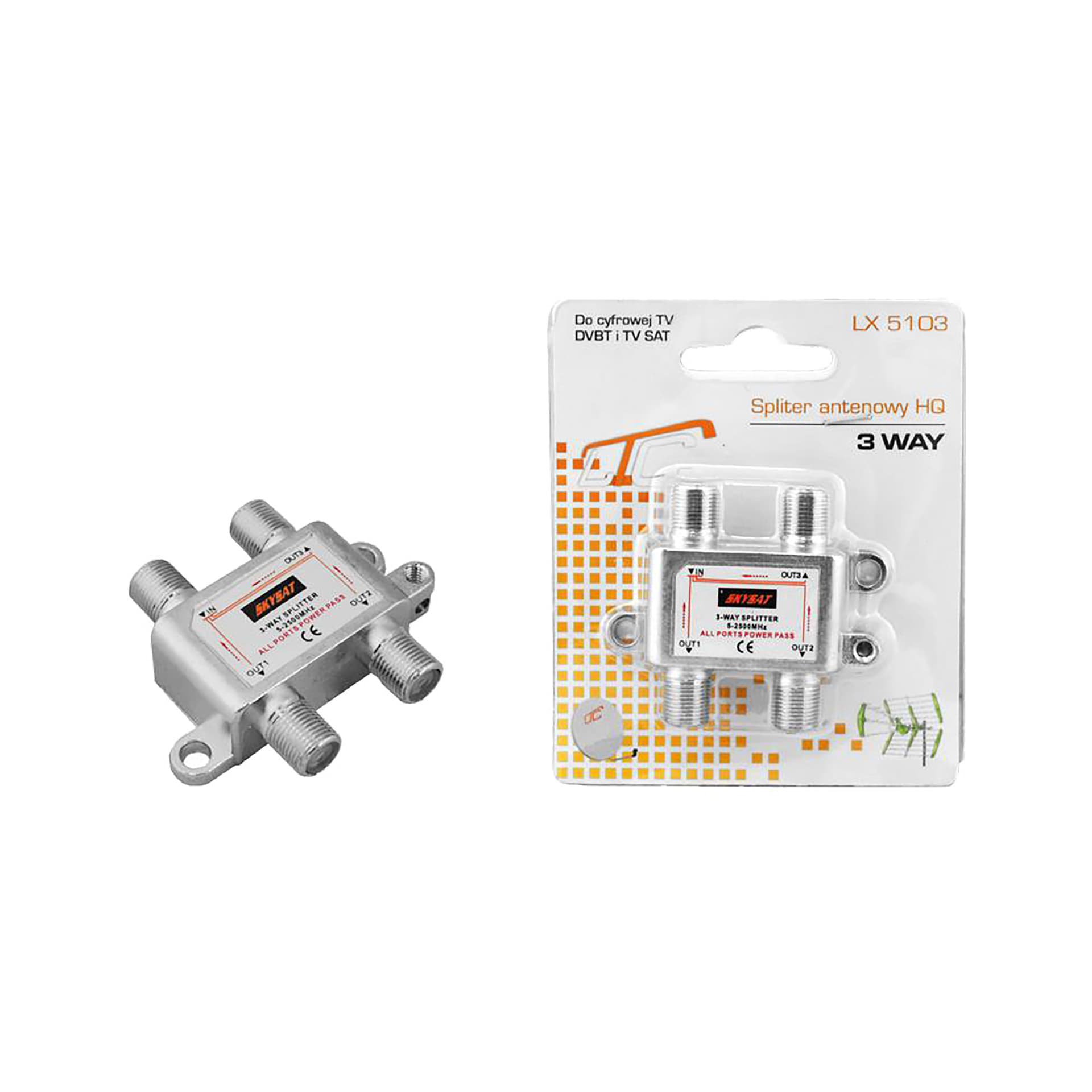 

Splitter 3way 5-2450MHz LX5103