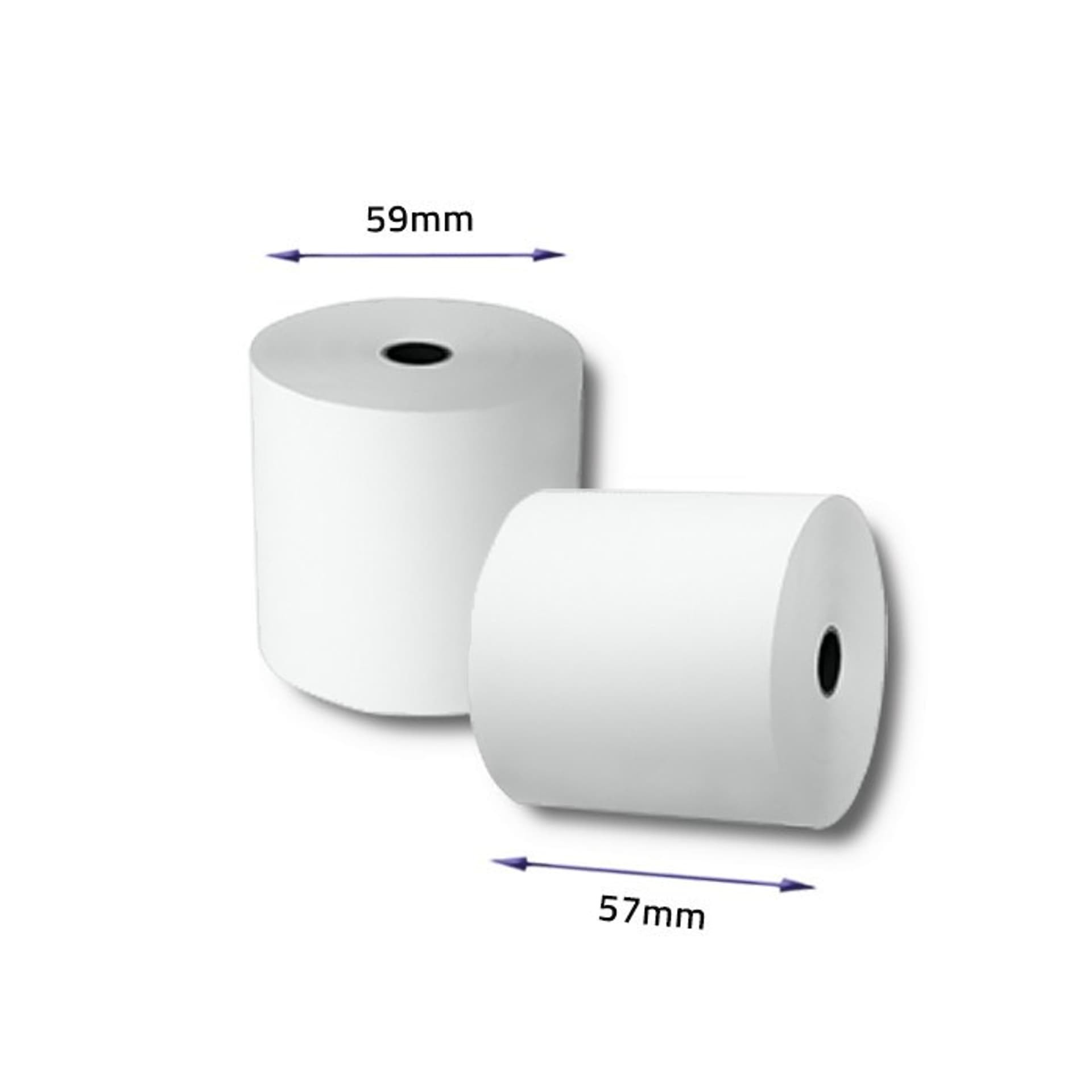 

QOLTEC ROLKA TERMICZNA 57X40 | 55G/M2 | 10SZT | BPA FREE