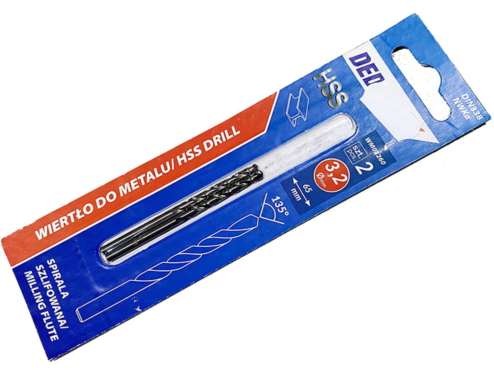 

Wiertło HSS do metalu (.2 mm, dł 65 mm, 2 szt