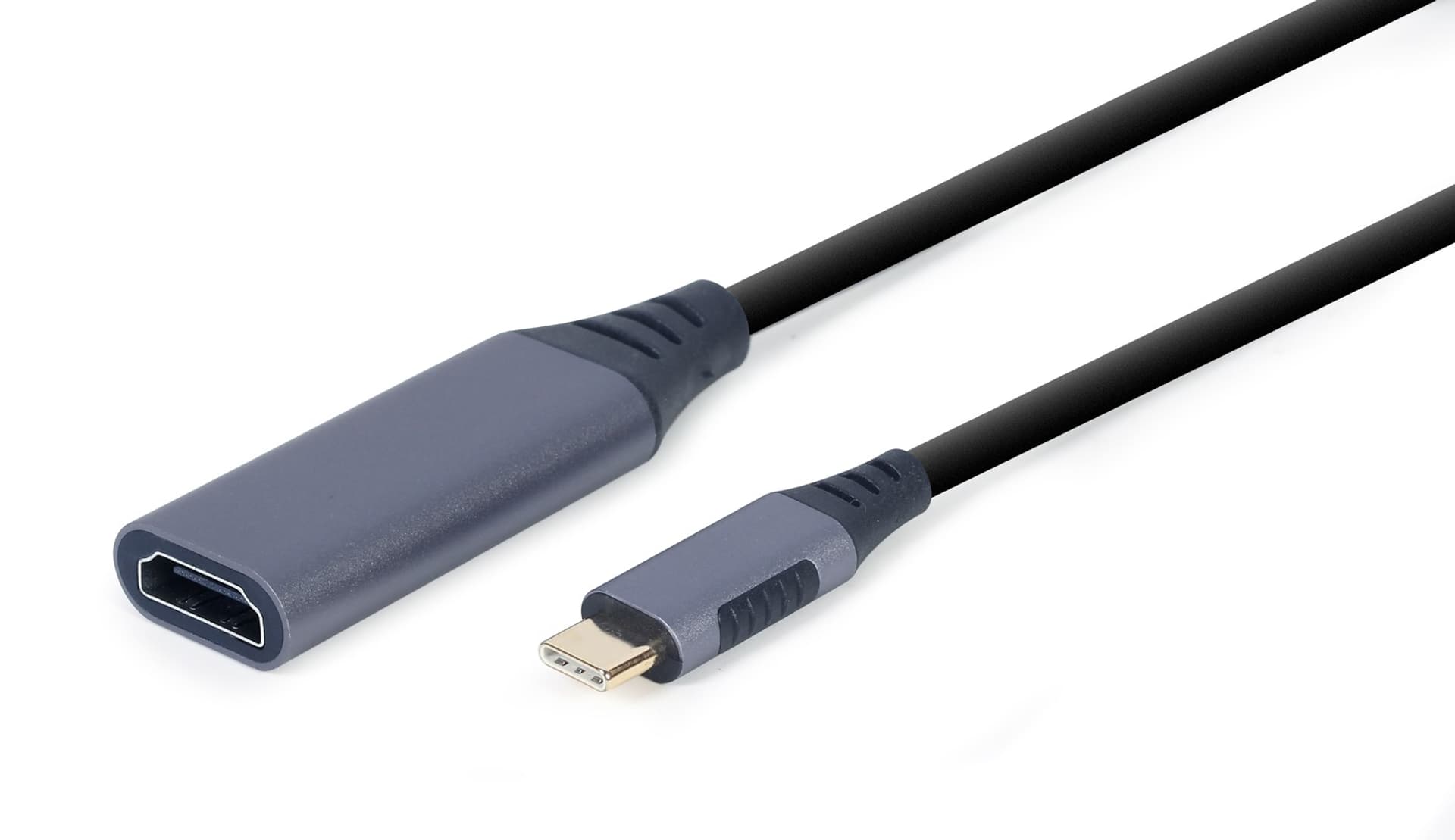 

GEMBIRD ADAPTER USB TYP-C DO HDMI NA KABLU SZARY, 15CM