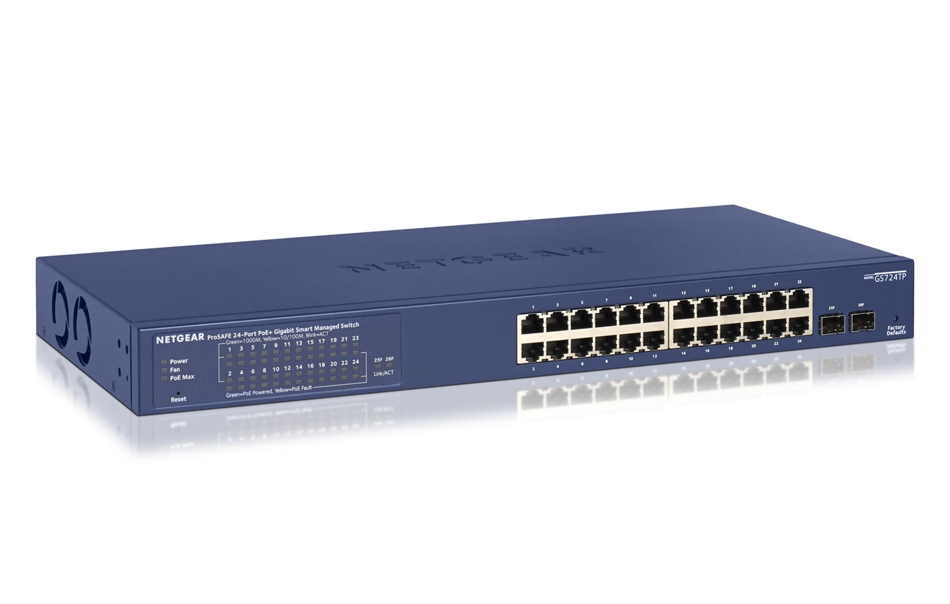 

Switch PoE NETGEAR GS724TP-200EUS (24x 10/100/1000Mbps)