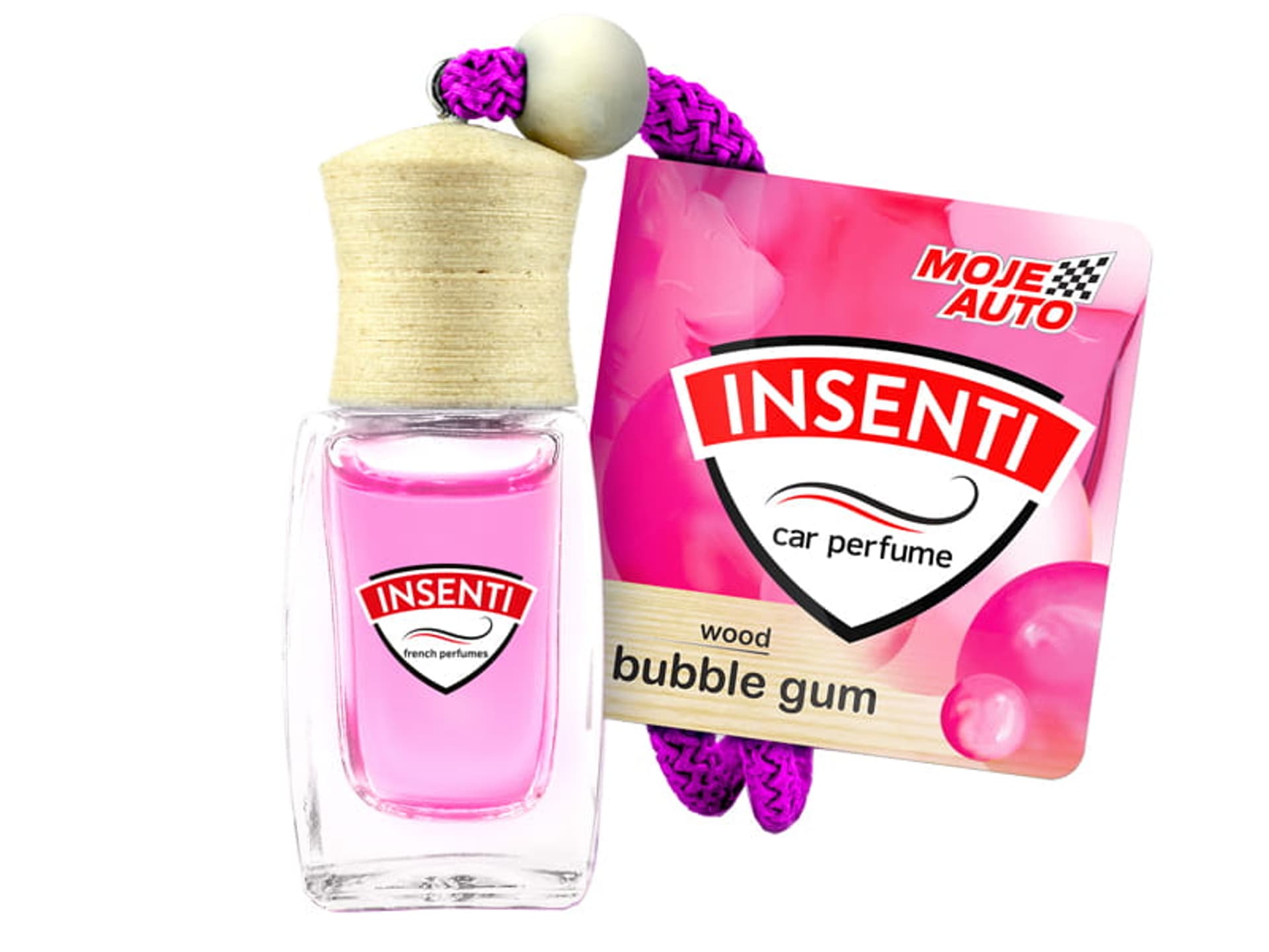 

Zapach samochodowy Insenti Wood (Bubble Gum)