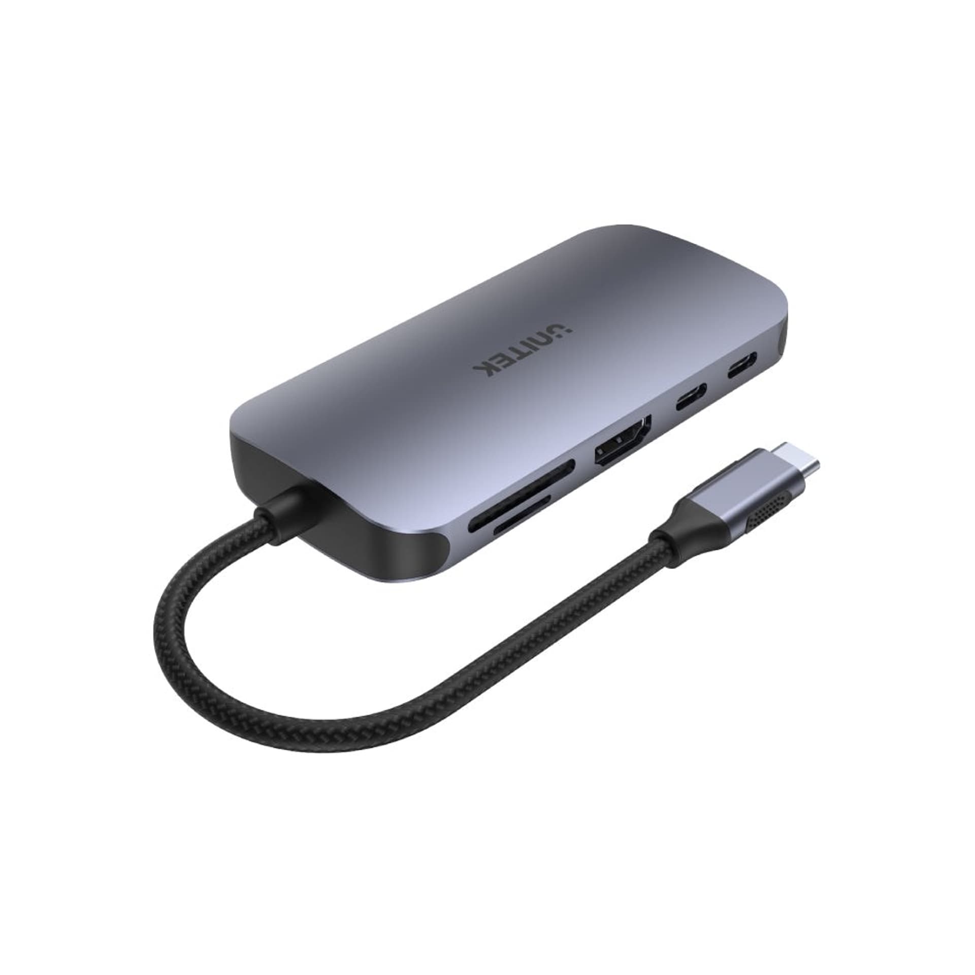 

UNITEK HUB USB-C N9+, USB-C, HDMI, PD 100W, SD