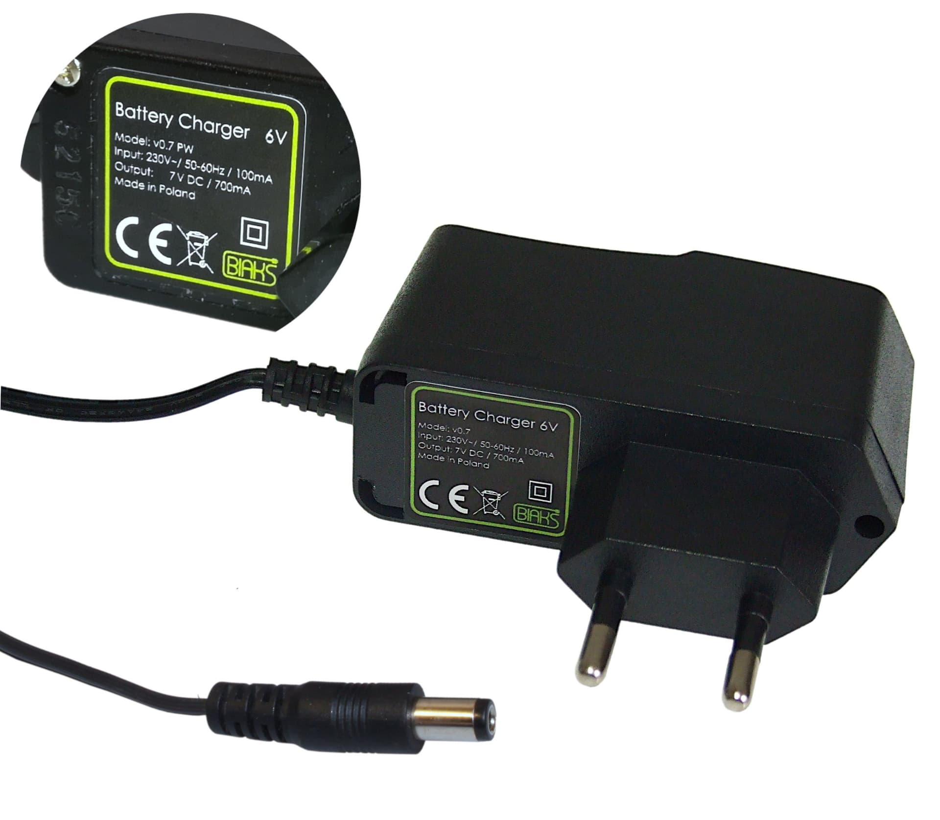 

Zestaw MEDIUM B Akumulator AGM 6V 4,5Ah + Ładowarka Pojazdów + Wskaźnik naładowania