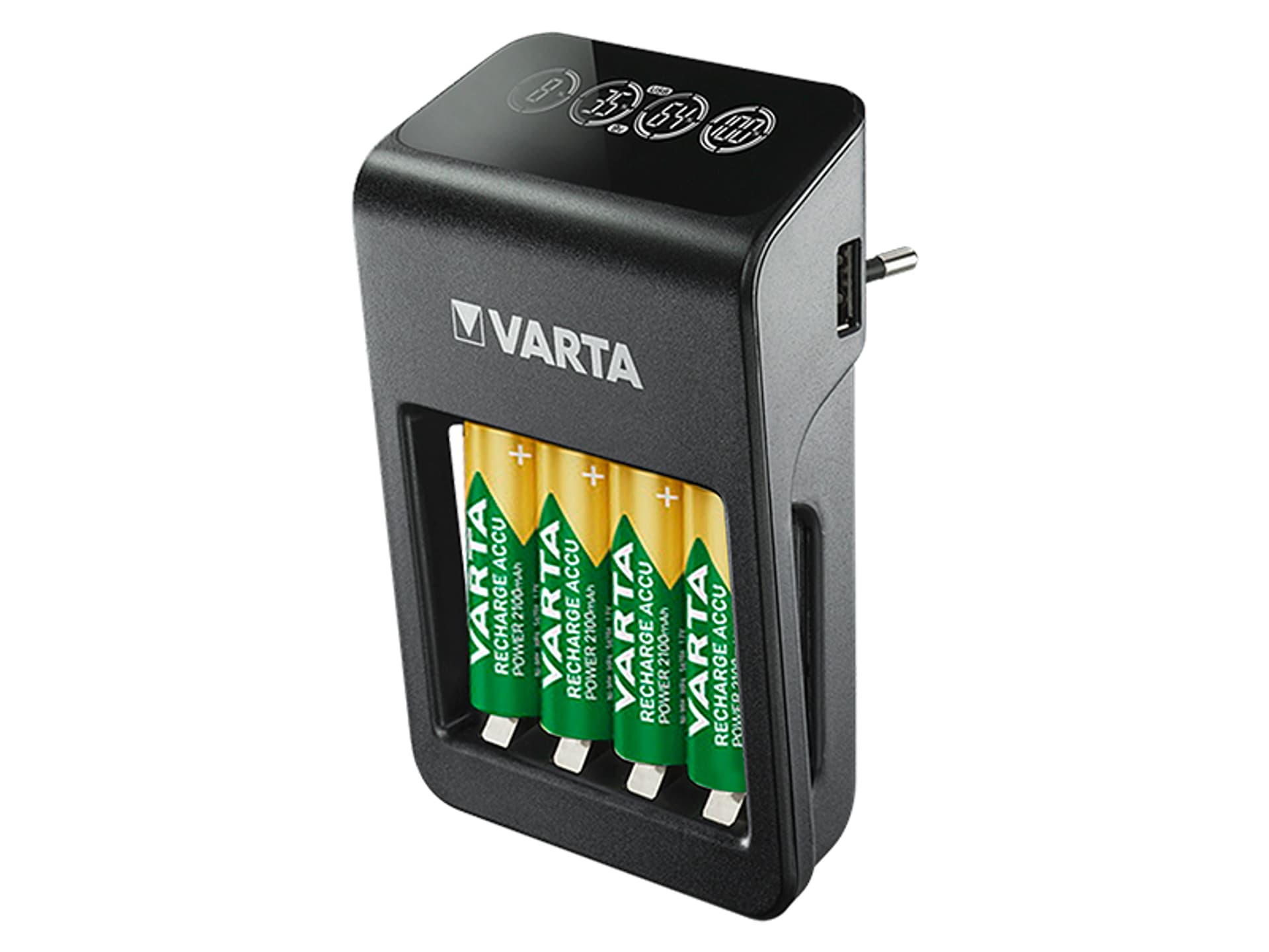 

75-474# Ładowarka lcd plug+4xaa 2100mah varta