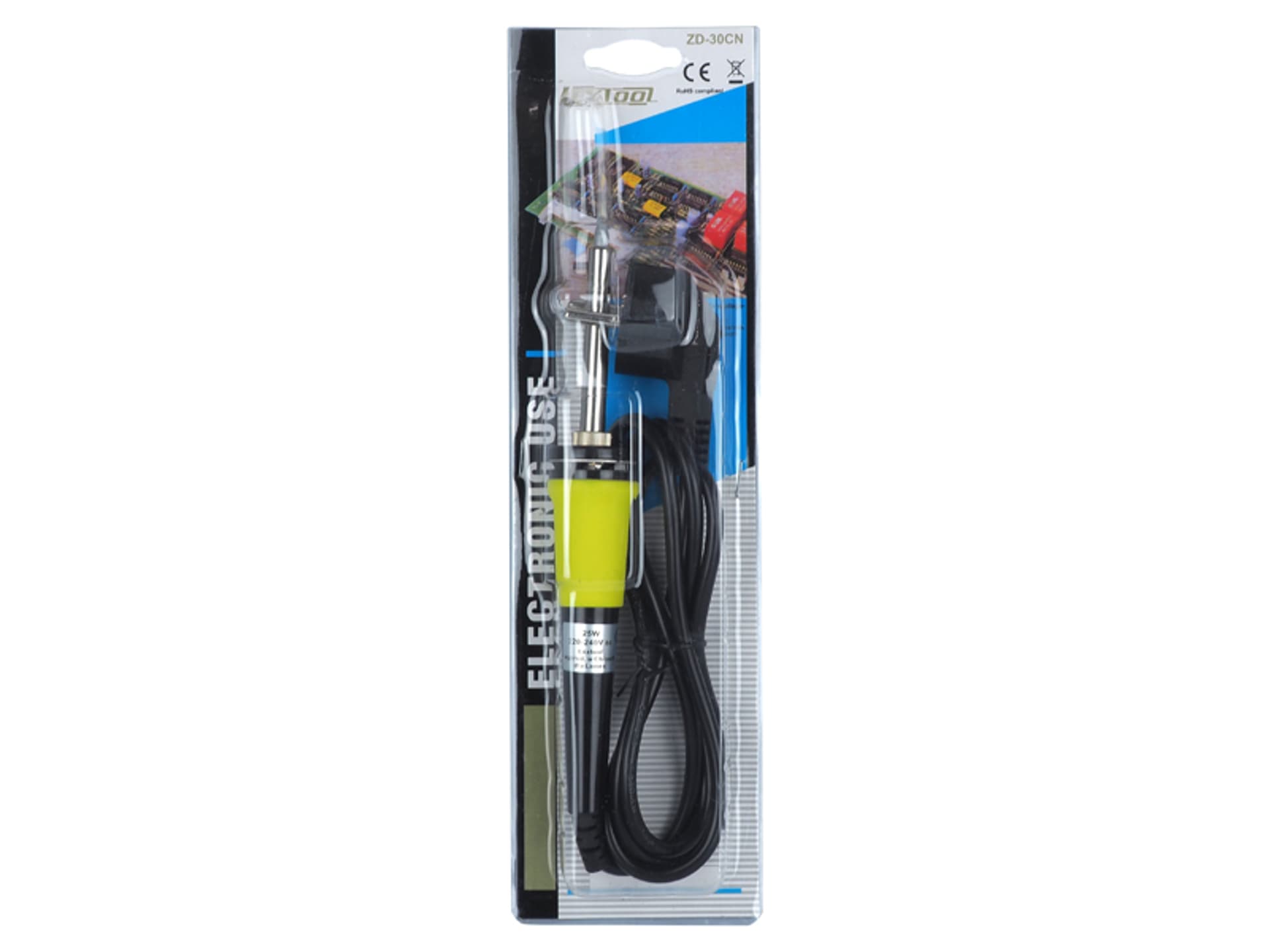 

1 szt. Lutownica 25 W, żółta, Lextool, CE + ROHS.