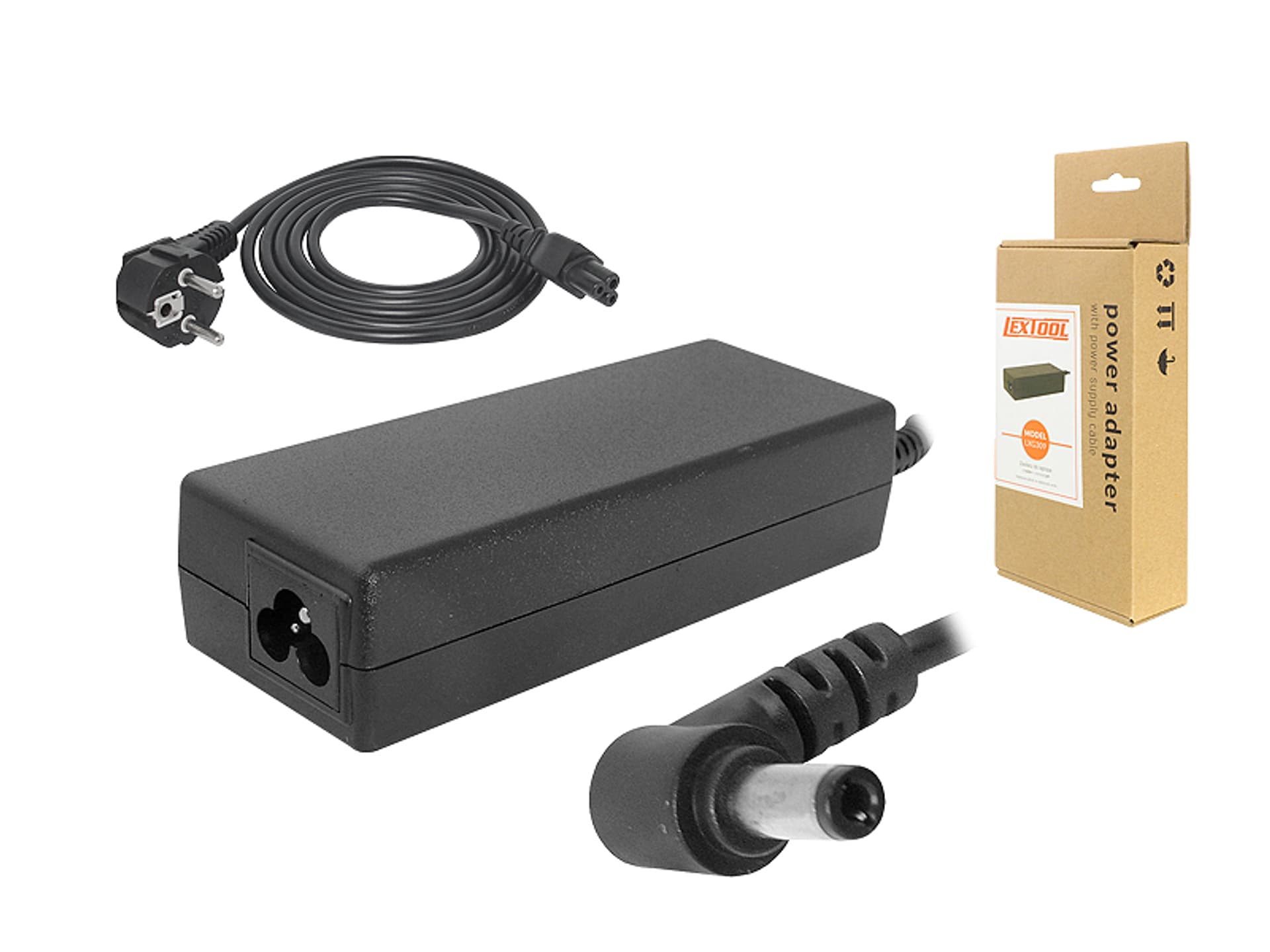 

PS Zasilacz do laptopa ASUS/TOSHIBA/LENOVO 19 V 65 W 3.42 A wtyk 5.5 x 2.5 (1LM)