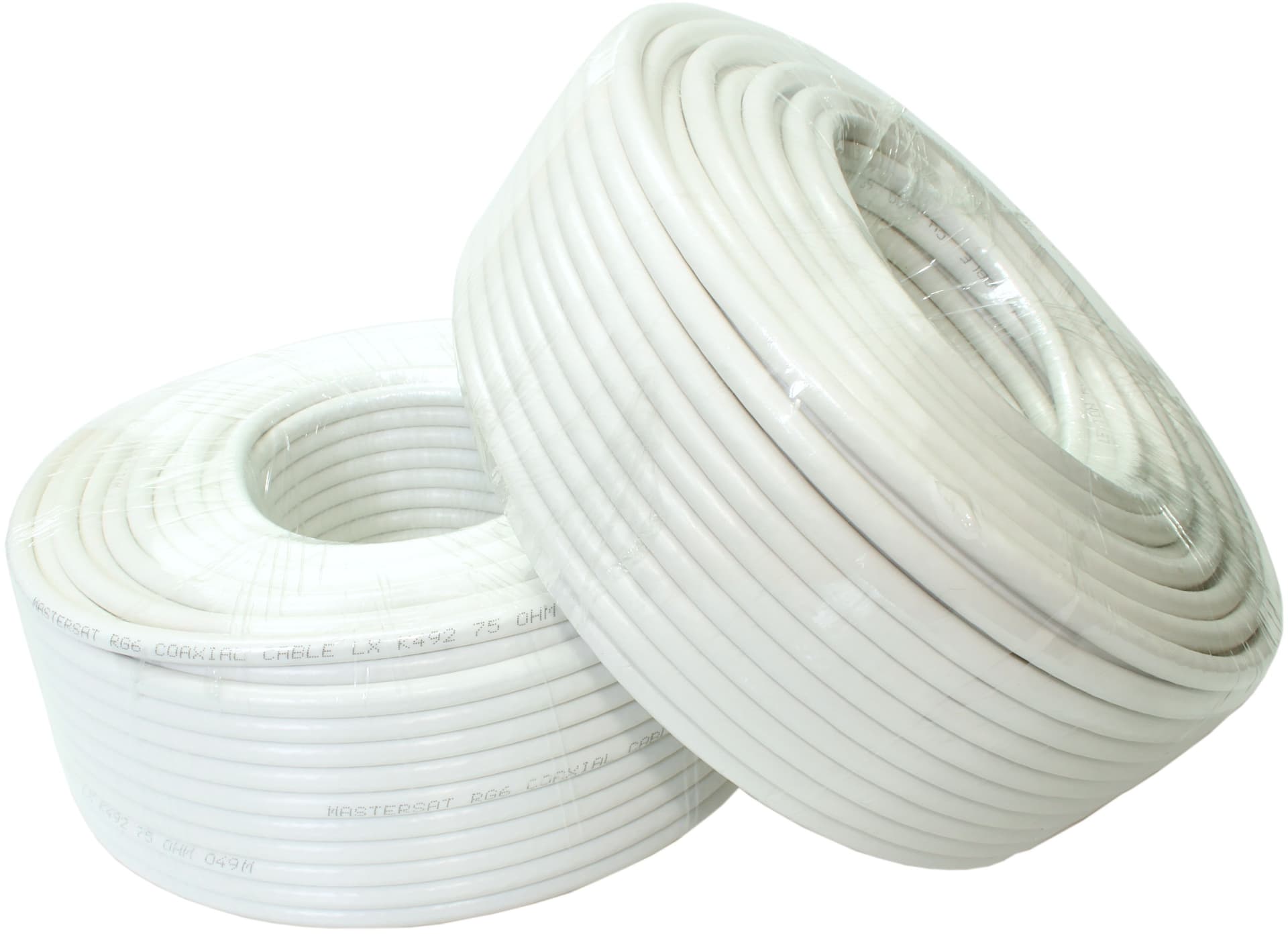 

Zestaw: 100m Kabel koncentryczny CCS - antenowy 4,8 mm HD 4K + 10 Wtyków F