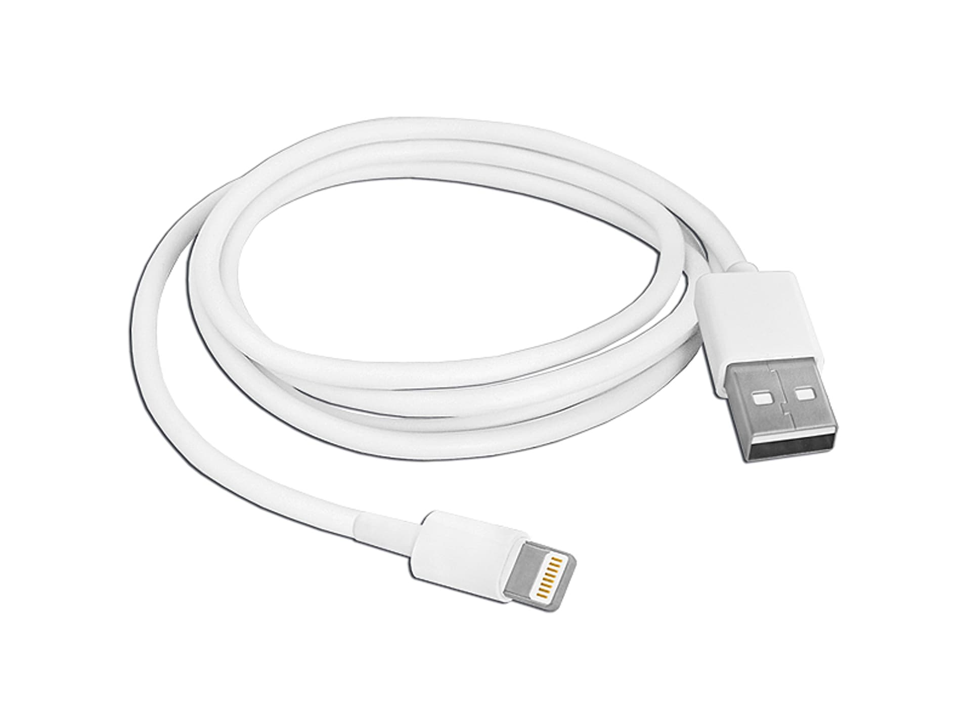 

1 szt. PS Kabel USB -Iphone 5P, 1m, biały.