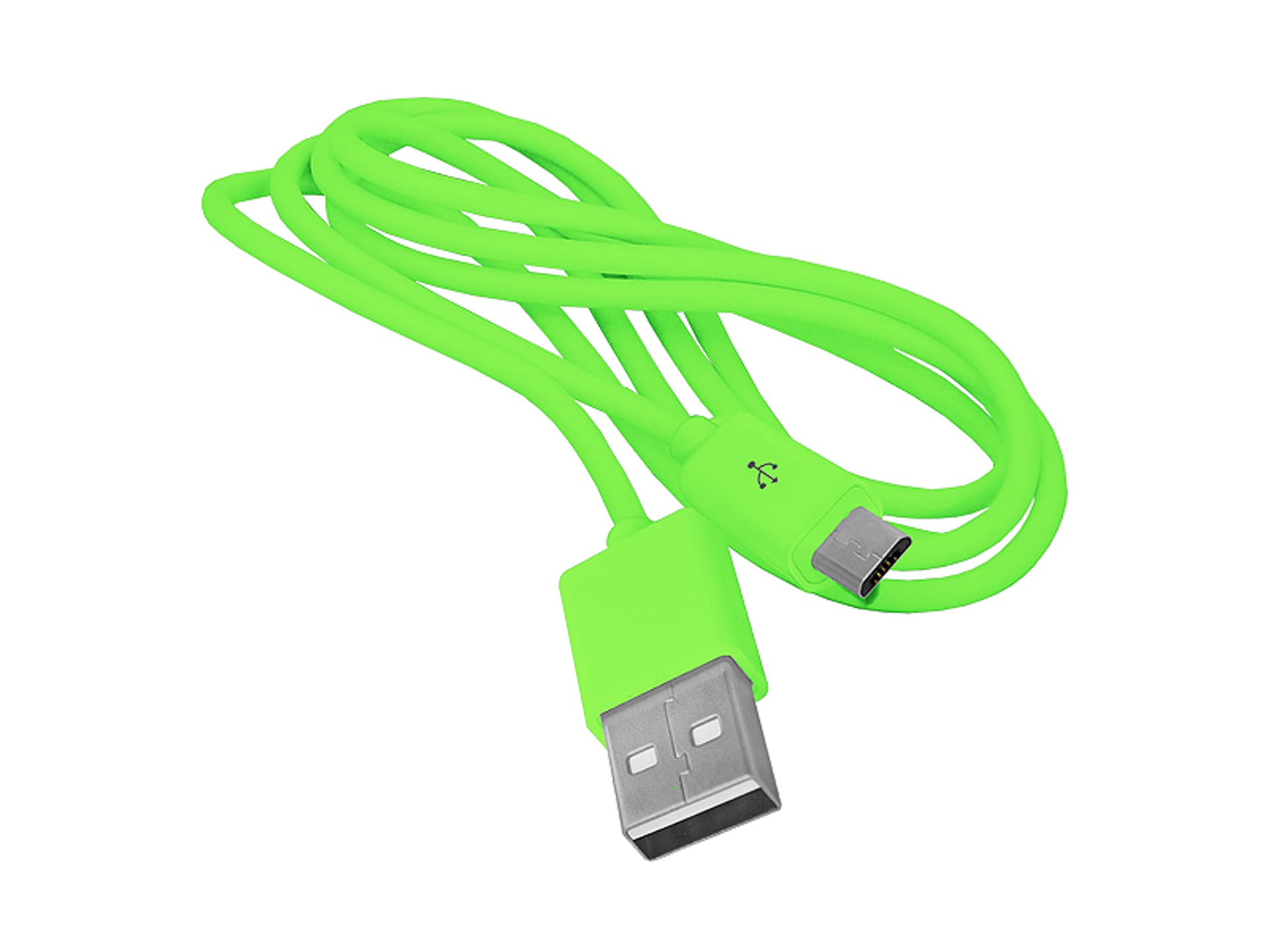 

1 szt. PS Kabel USB - microUSB, 1m, zielony.