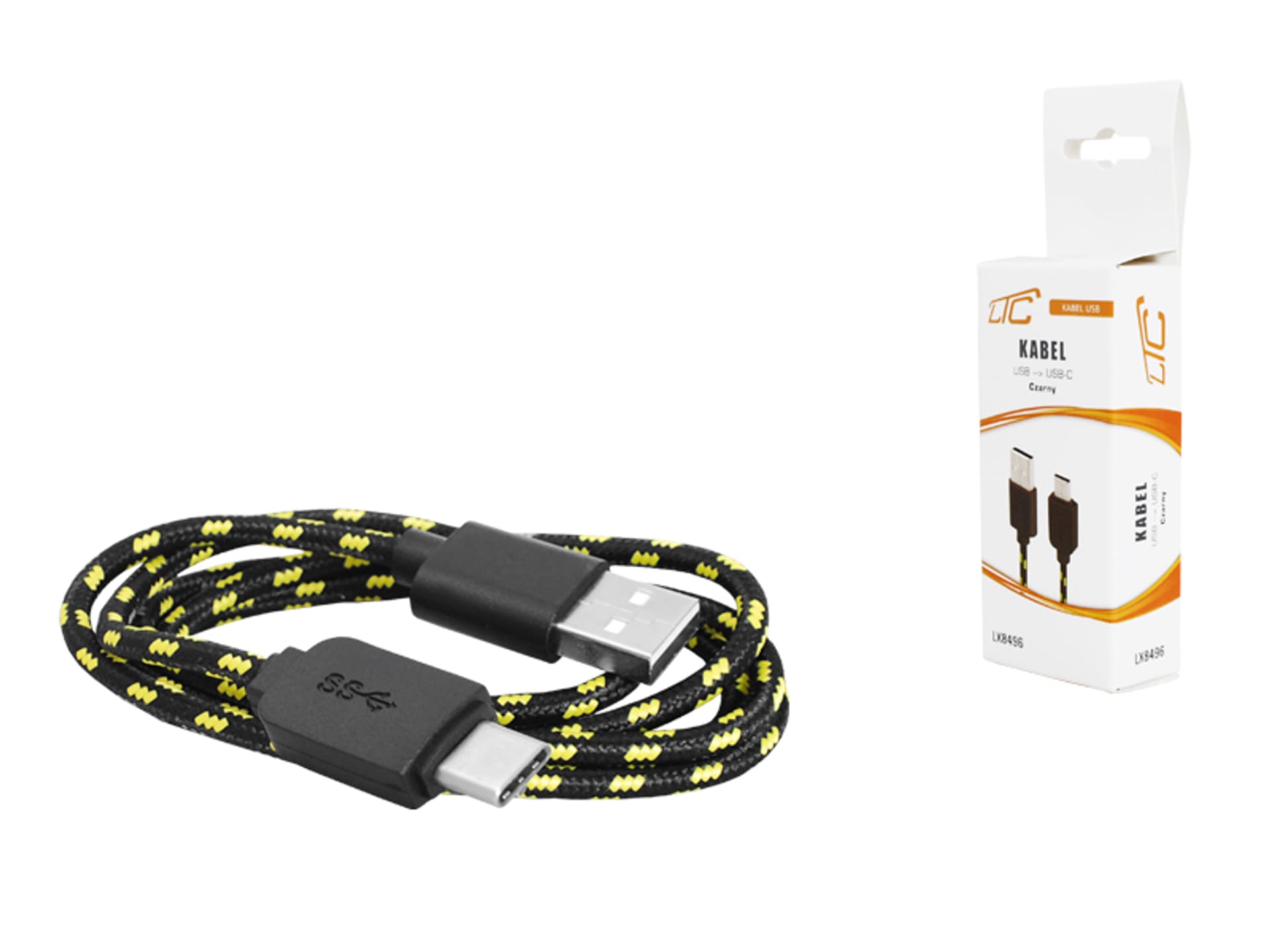 

1 szt. PS Kabel USB-Type-C, 1m, czarny.