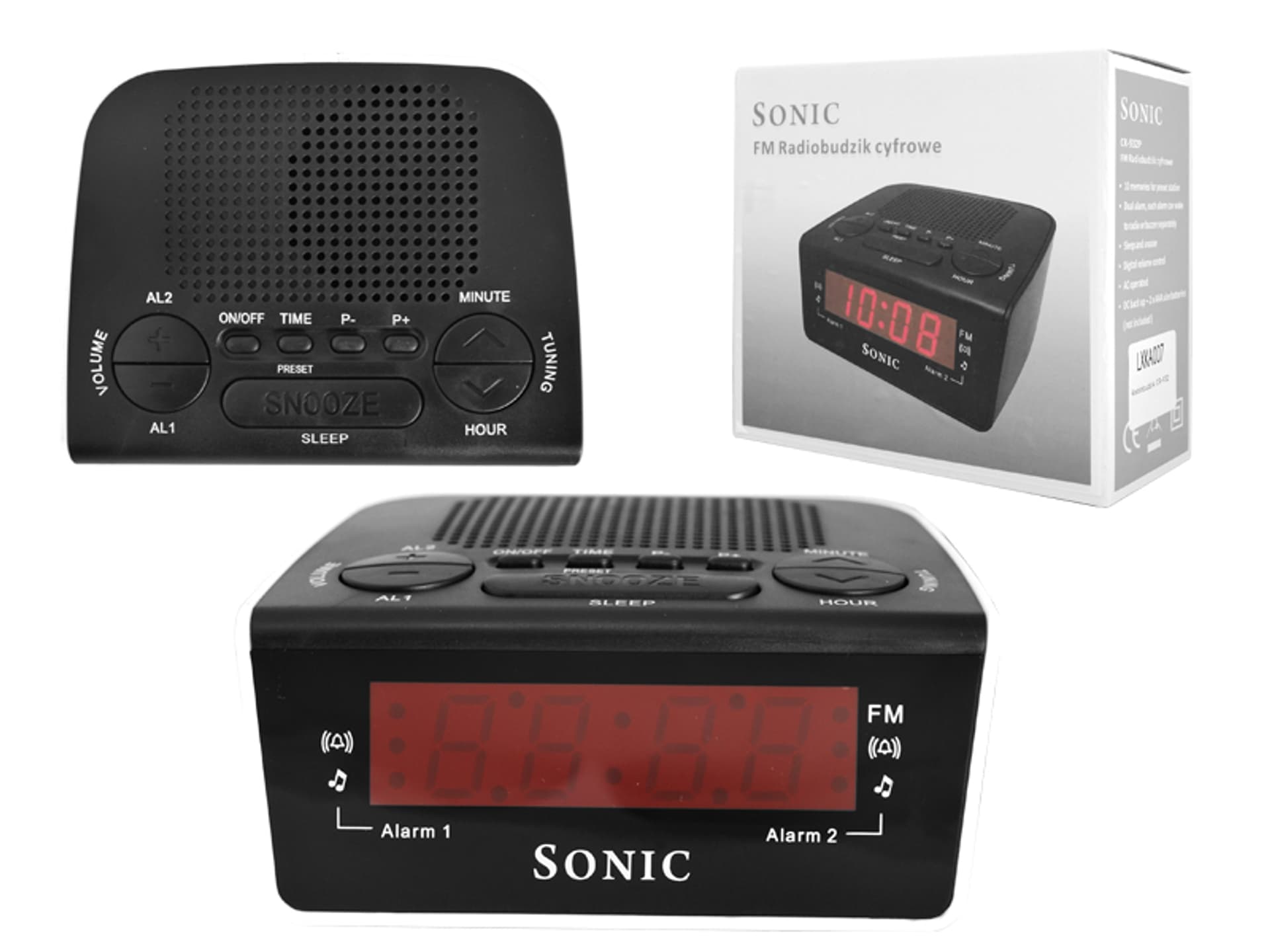 

1 szt. Radiobudzik CR-932.