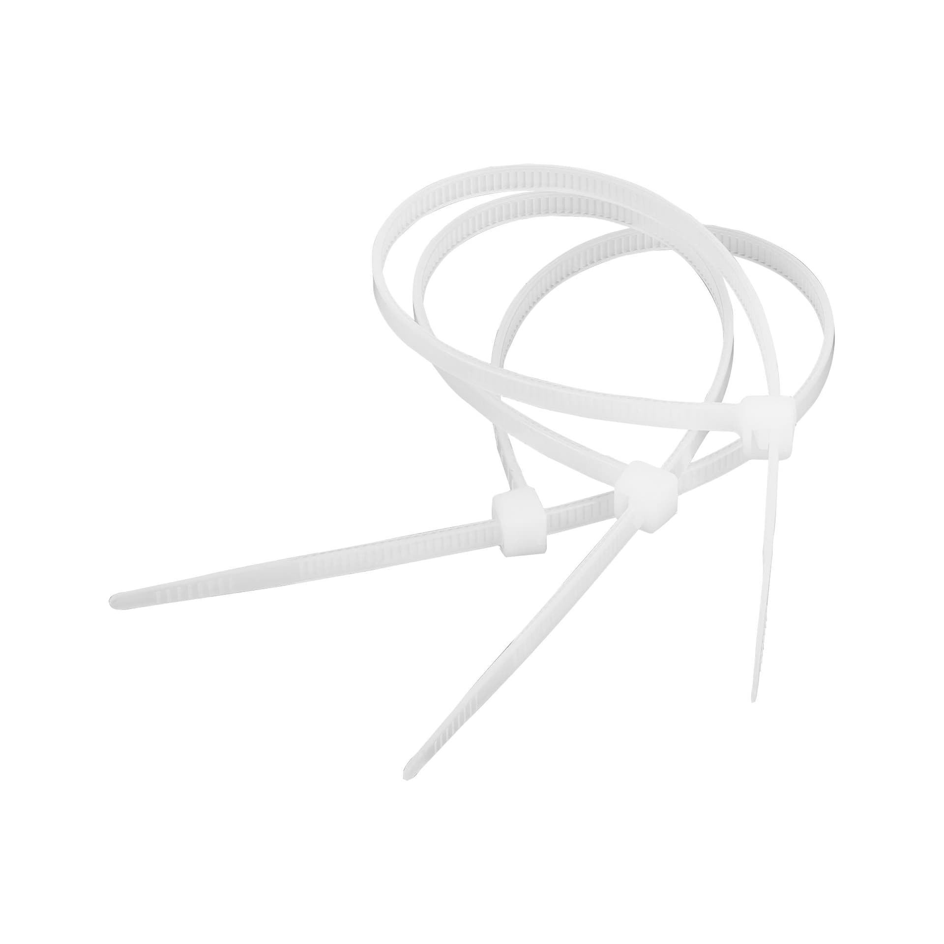 

Opaska zaciskowa 4,8 mm/25 cm biała Cabletech 100szt.