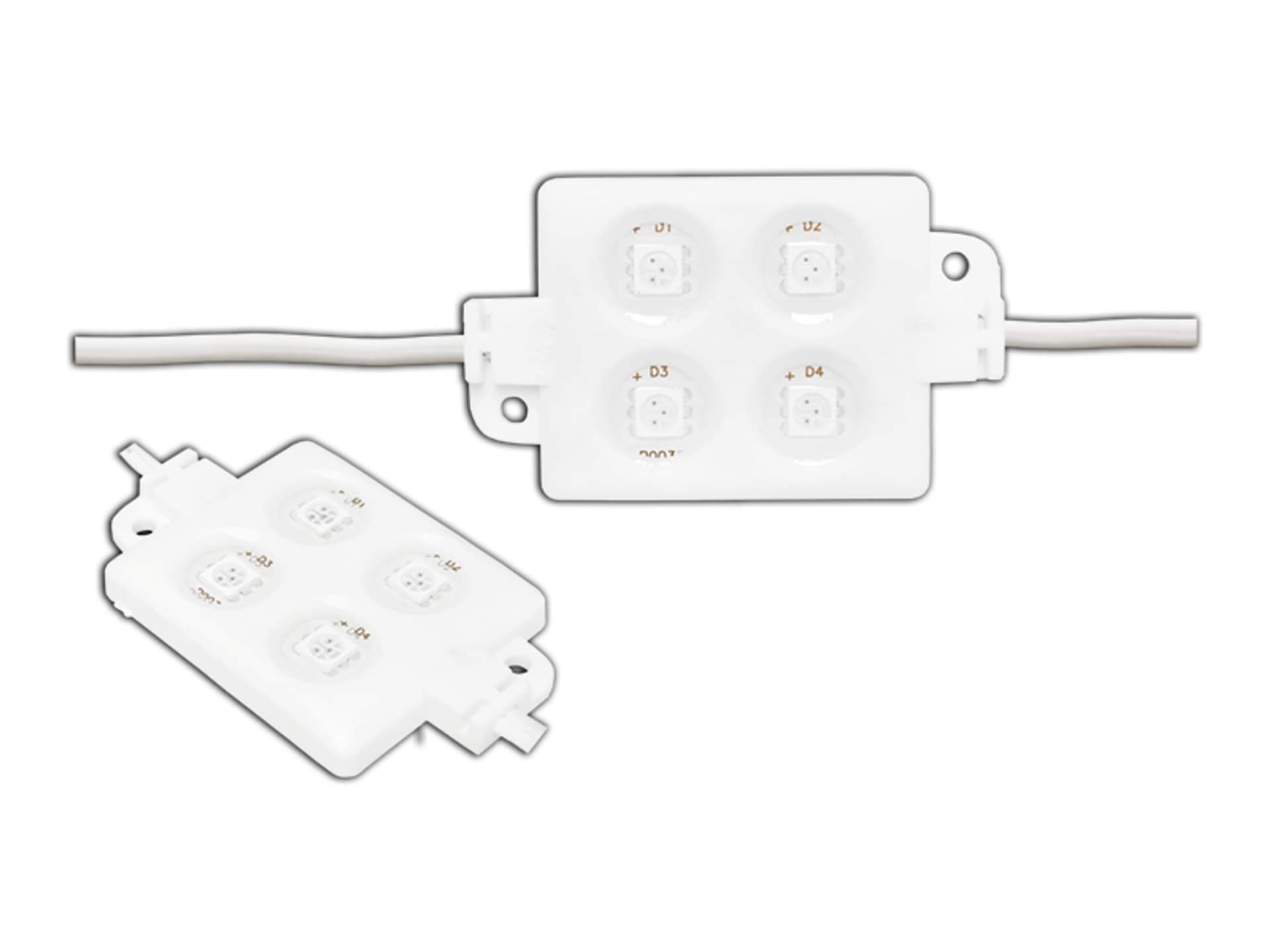 

5 szt. PS Moduł LED-5050 4 diody, niebieski, wodoodporny.