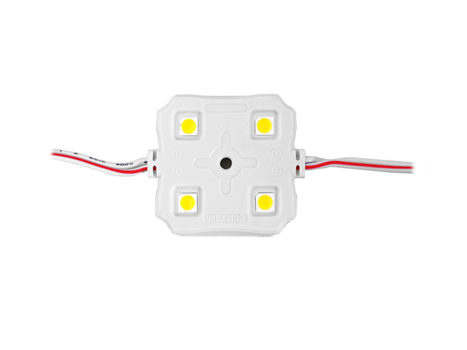 

5 szt. PS Moduł LED-5050 4 diody, światło ciepłe białe, wodoodporny.