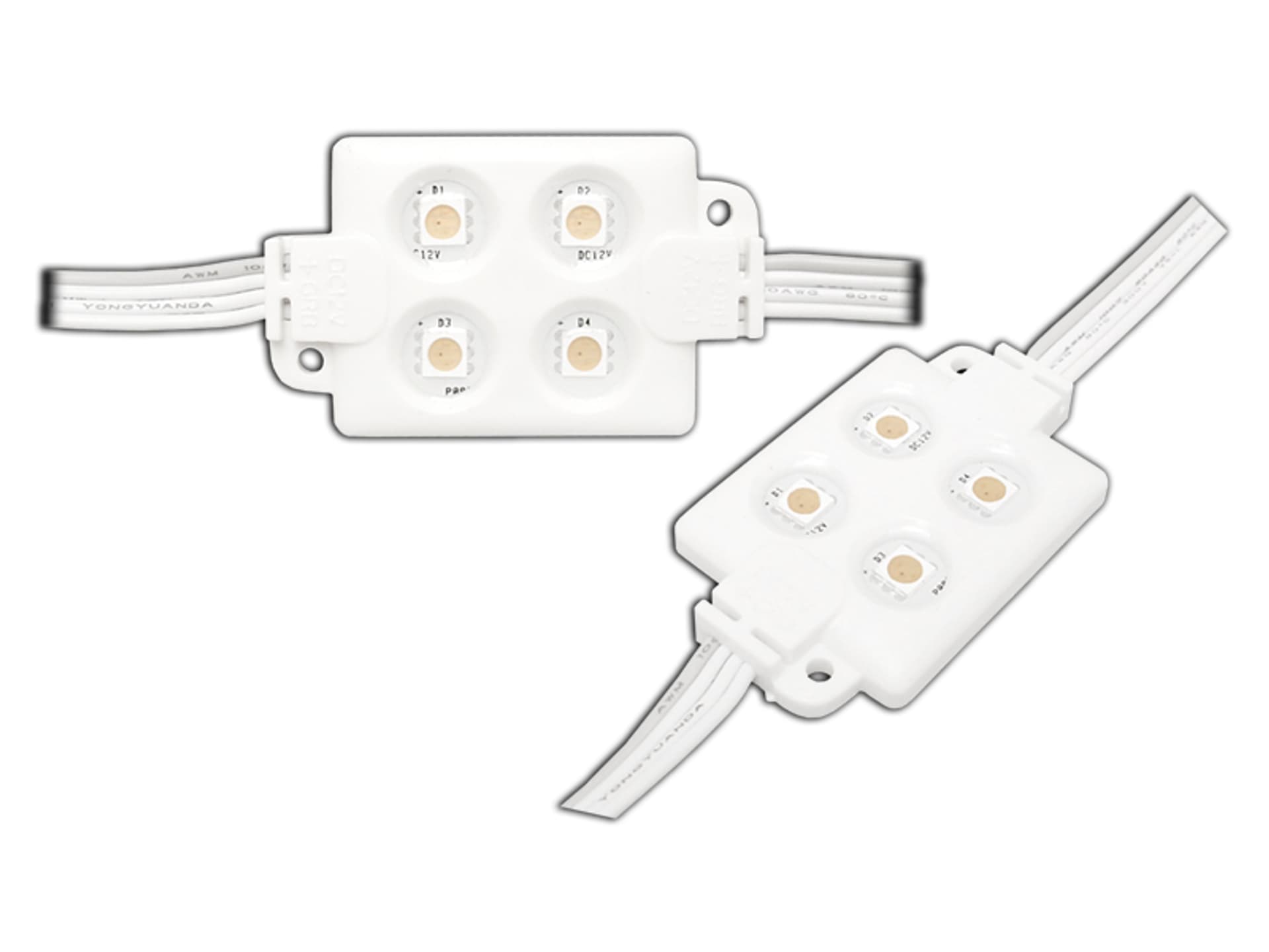 

5 szt. PS Moduł LED-5050, 4 diody, RGB, wodoodporny.