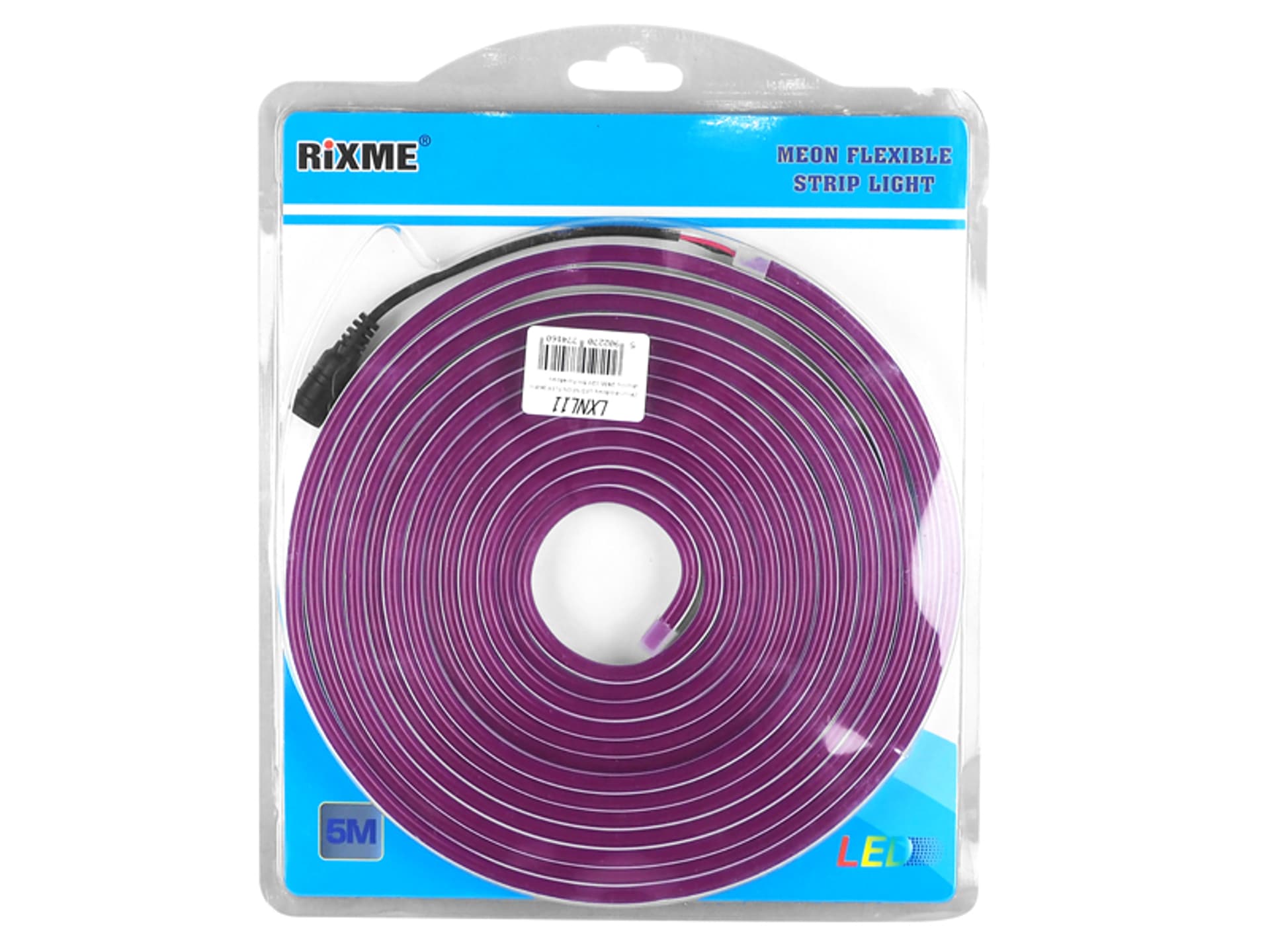 

1 szt. Sznur diodowy LED NEON FLEX jednostronny, 2835, 12V, 5m, fioletowy.