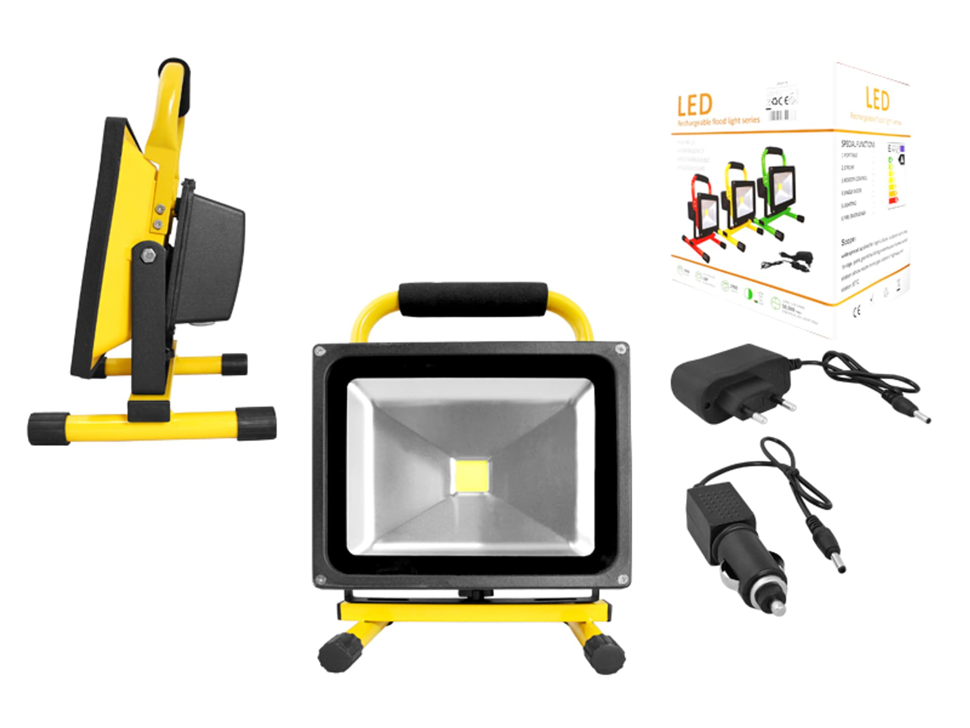 

1 szt. Lampa robocza LED z akumulatorem, 30W, ładowarka 12V/230V.