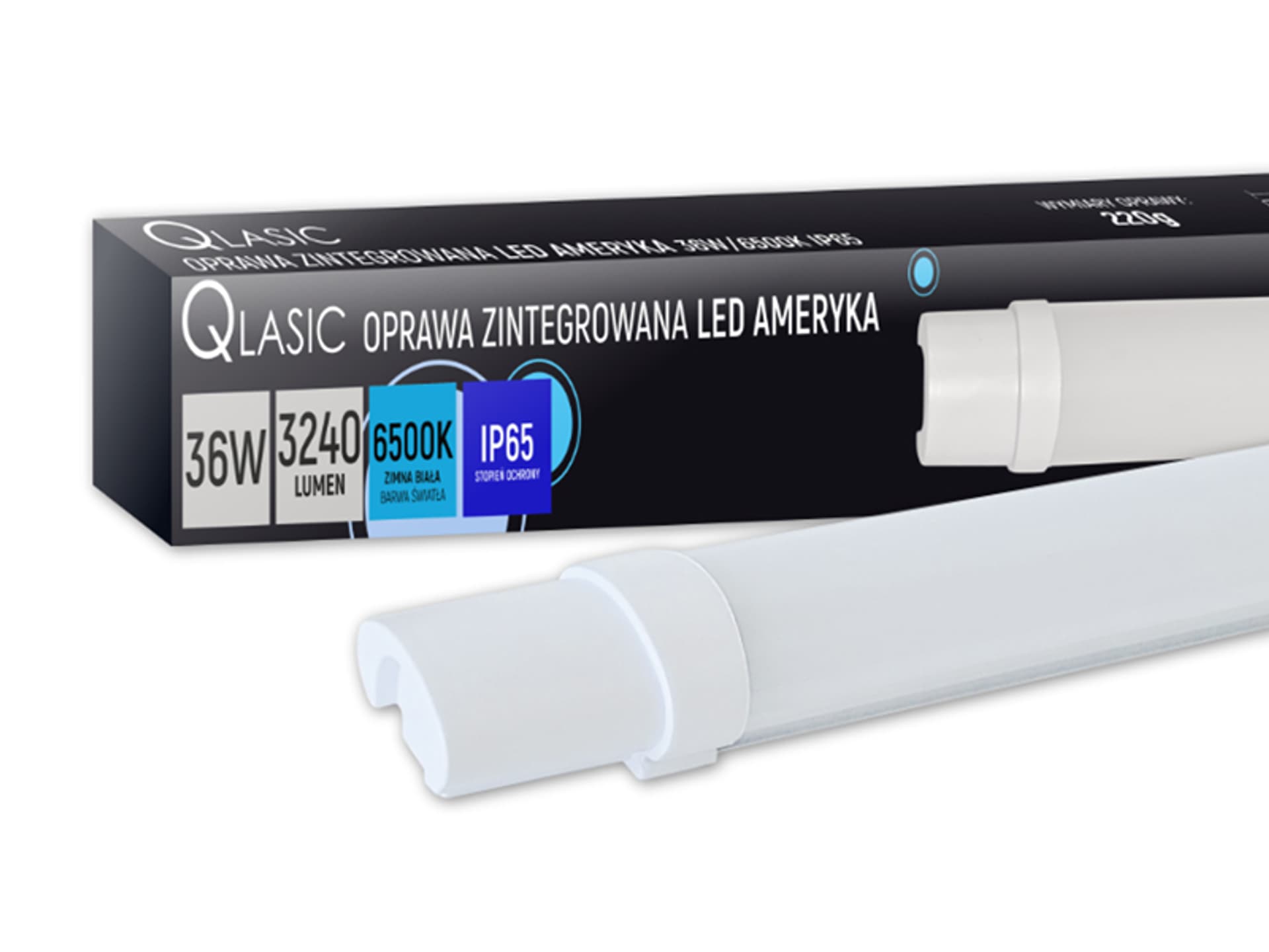 

PS OPRAWA LED QLASIC 36W/ZIMNY 3240LM 120CM AMERYKA, DIOLED. (1LM)