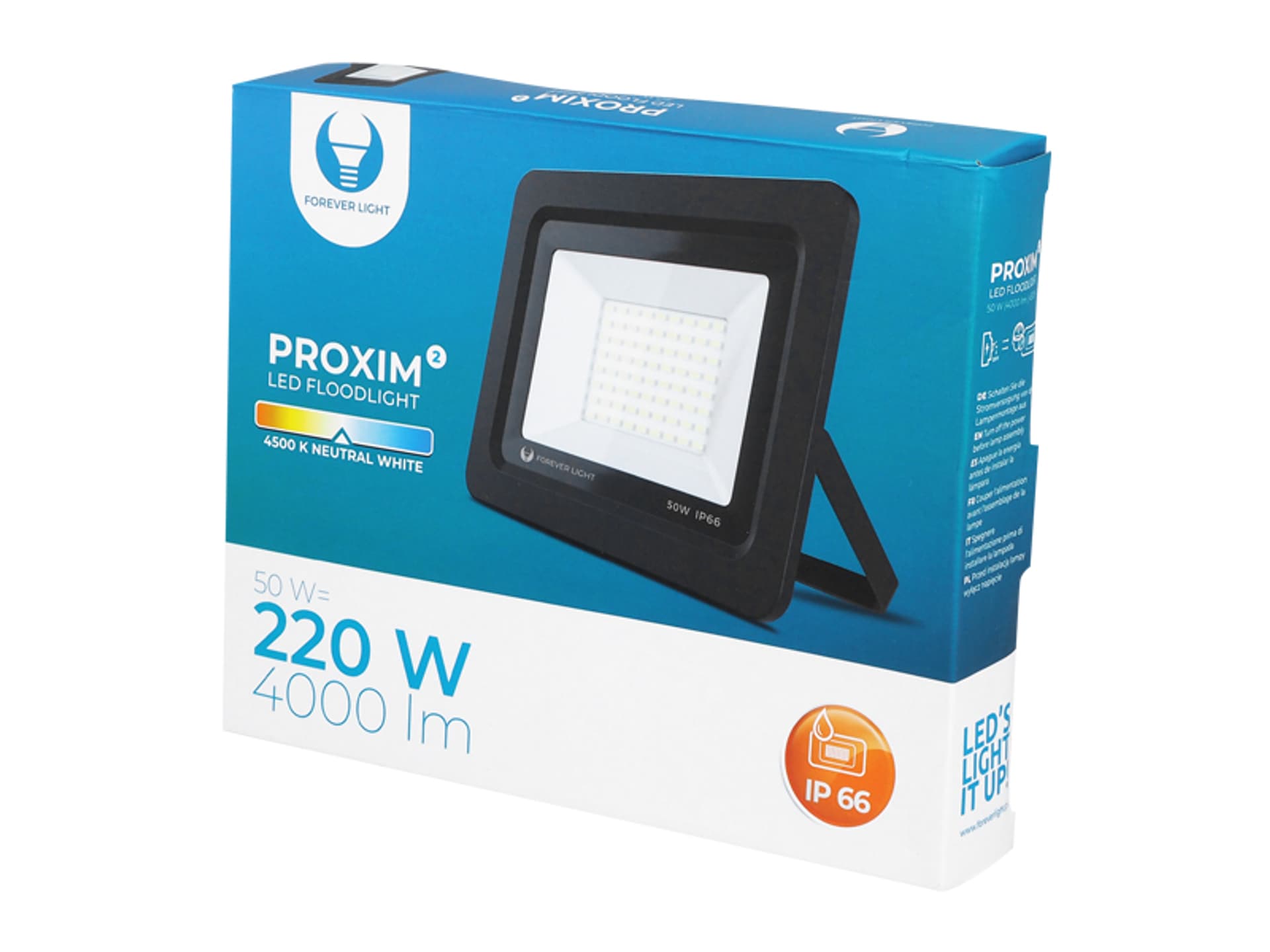 

1 szt. PS Naświetlacz Proxim II Slim, LED SMD, 50 W, 4500 K, biały neutralny.