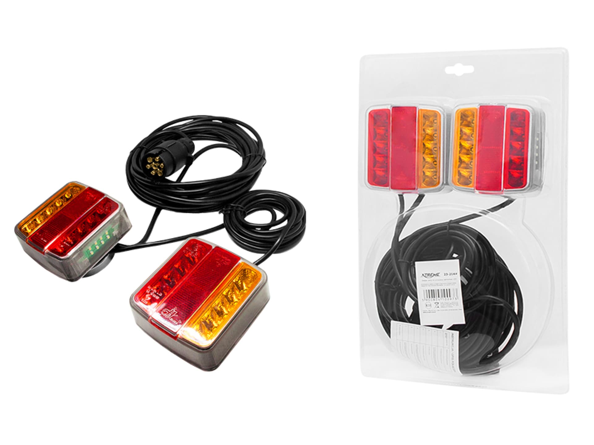 

1 szt. Zestaw lamp do przyczepy samochodowej LED, kabel 7,5m.
