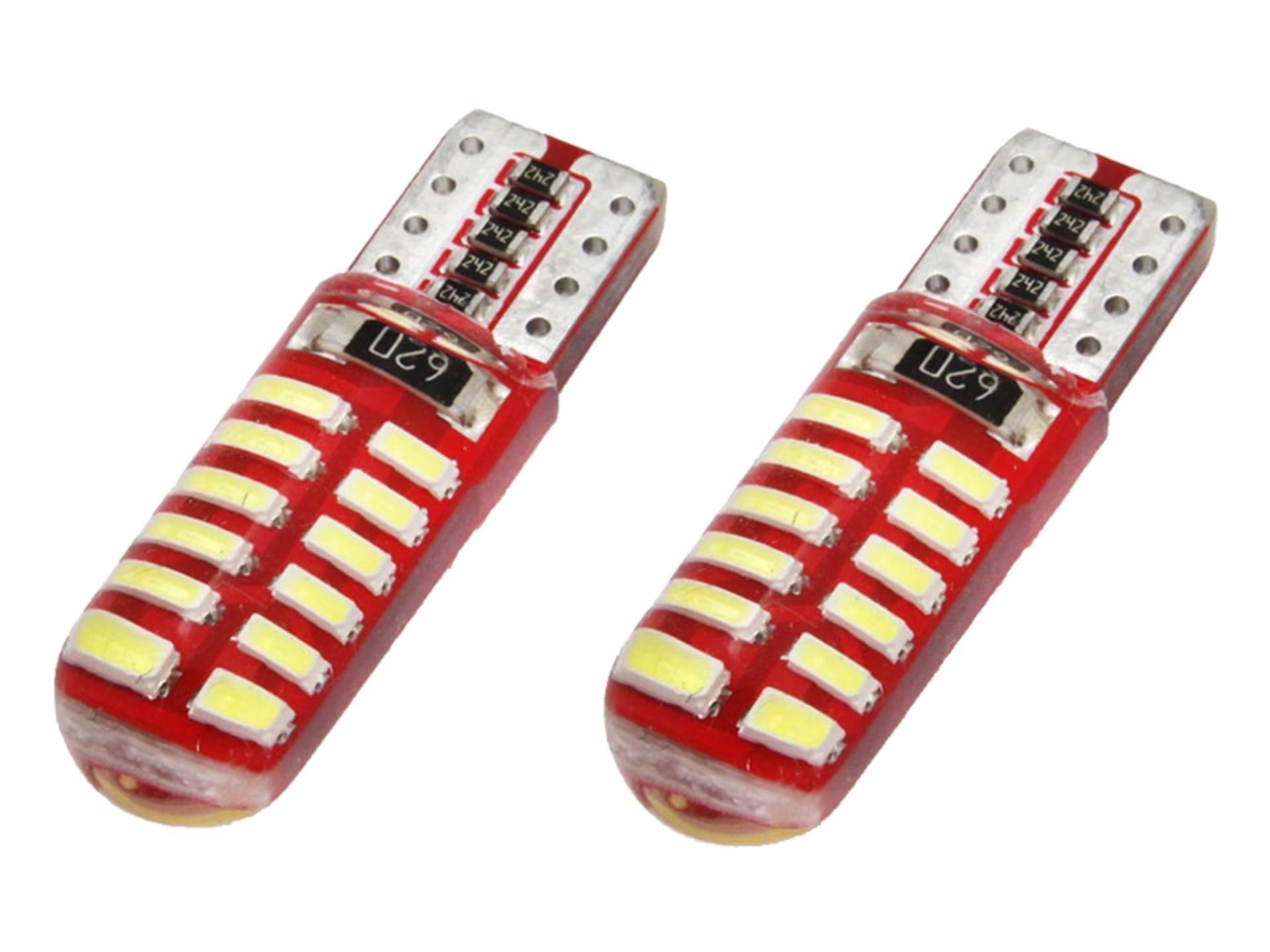 

01444 Led Vertex Canbus 24SMD 3014 T10e (W5W) Silca White 12V 2 sztuki, W5w) silca white 12v 2 sztuk