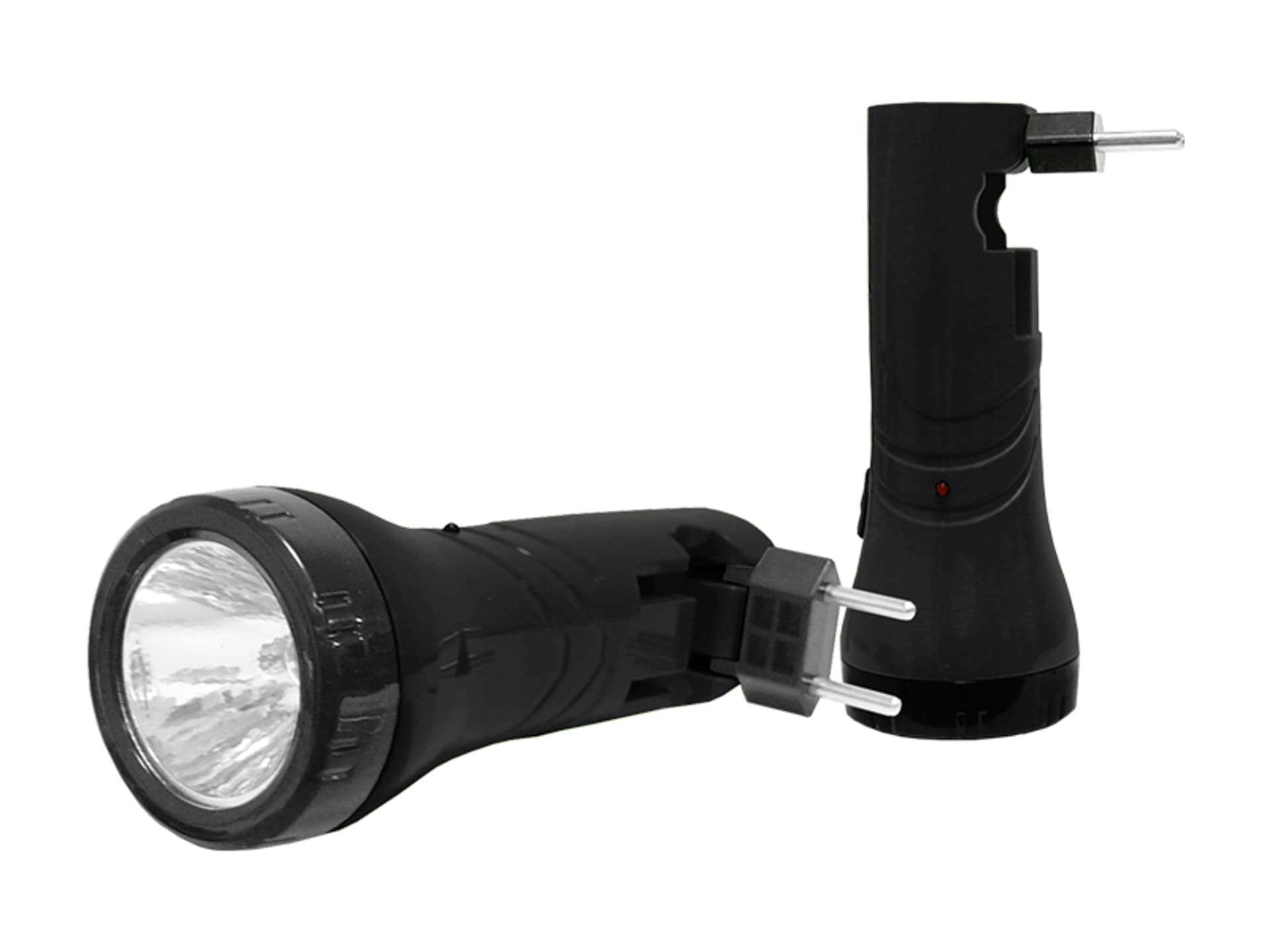 

1 szt. Latarka ręczna 1-LED TS-1124 z akumulatorem, czarna