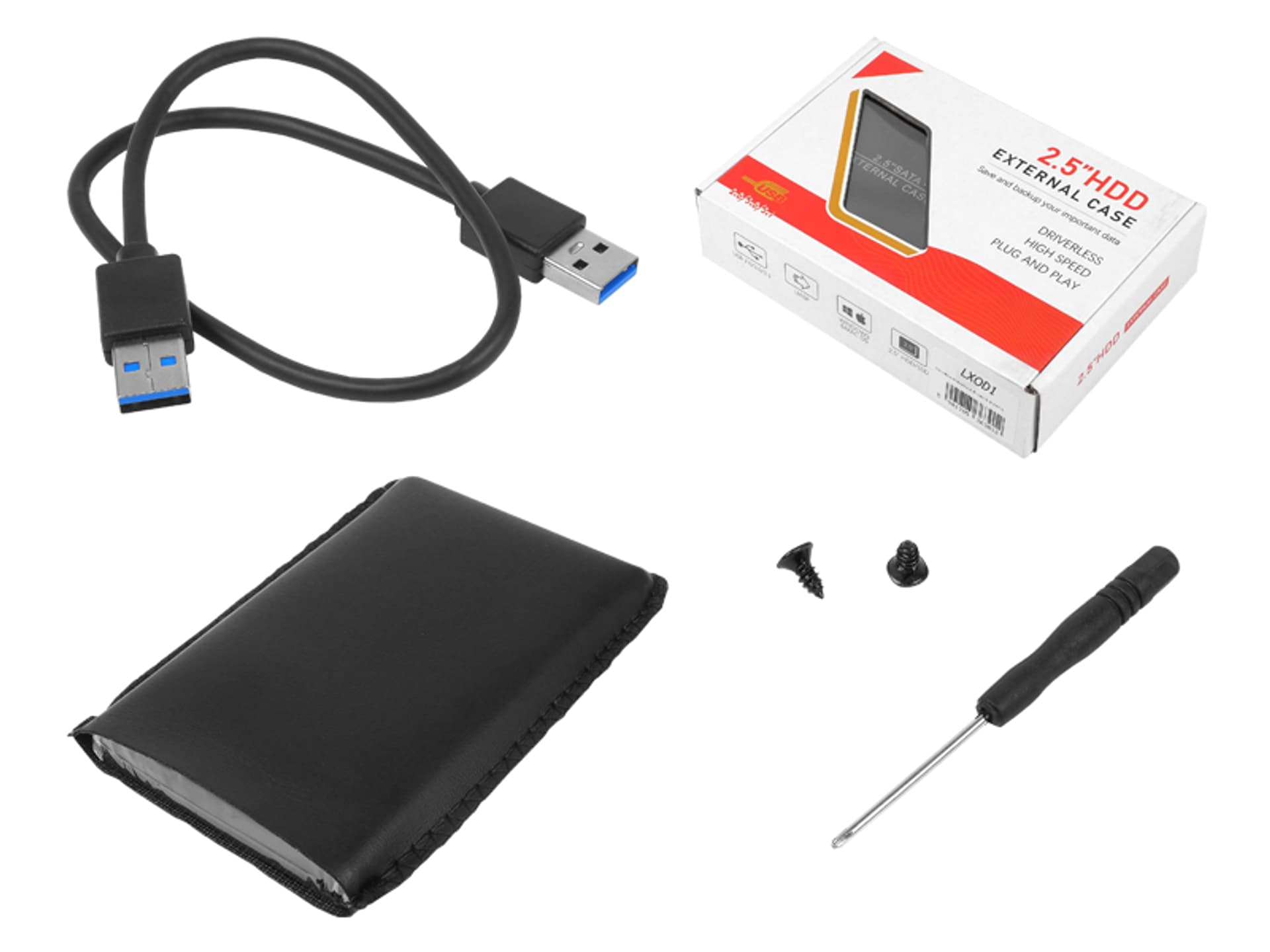 

1 szt. PS Obudowa dysku SATA 2.5, USB 3.0.