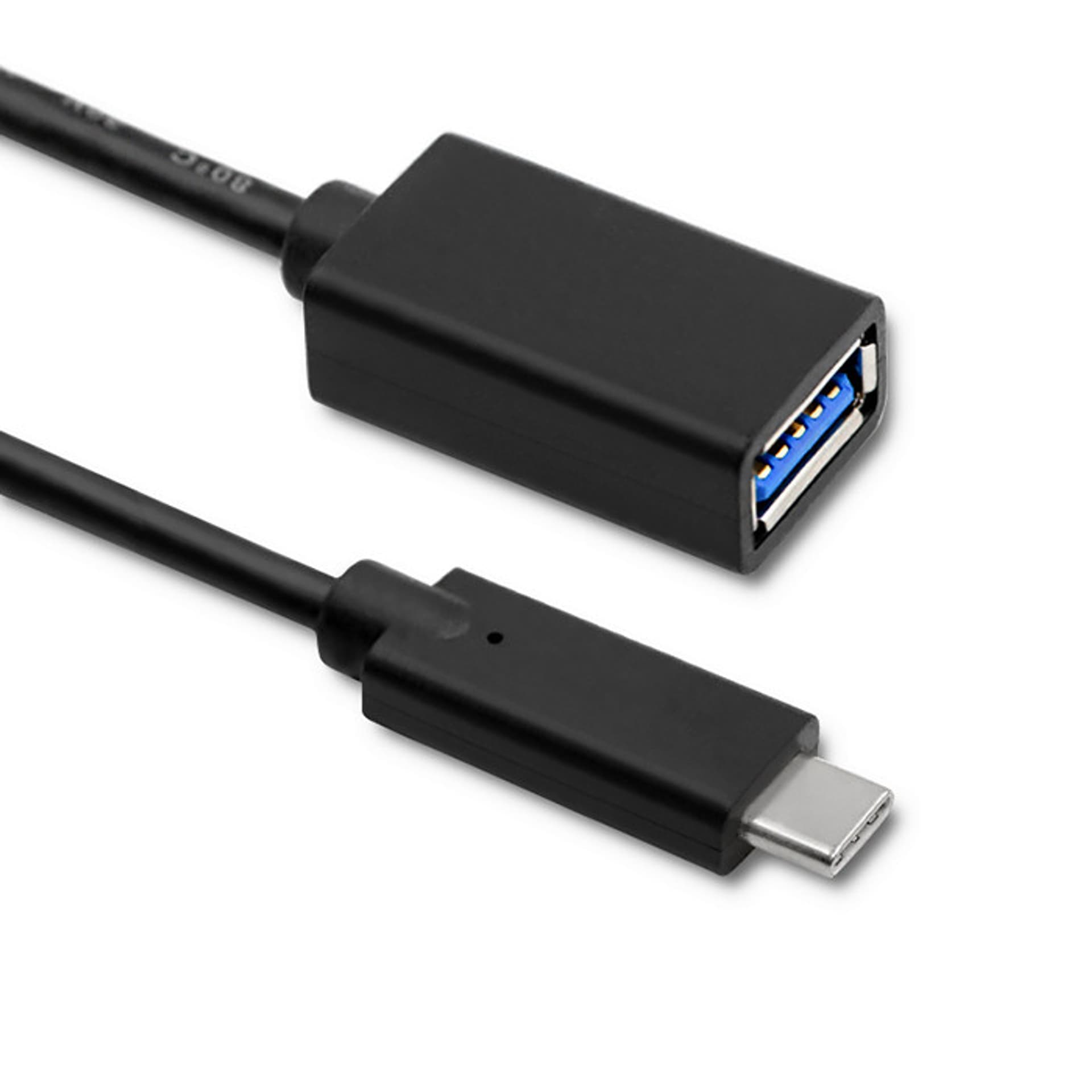 

Kabel USB 3.1 typ C męski | USB 3.0 A żeński | 0.25m