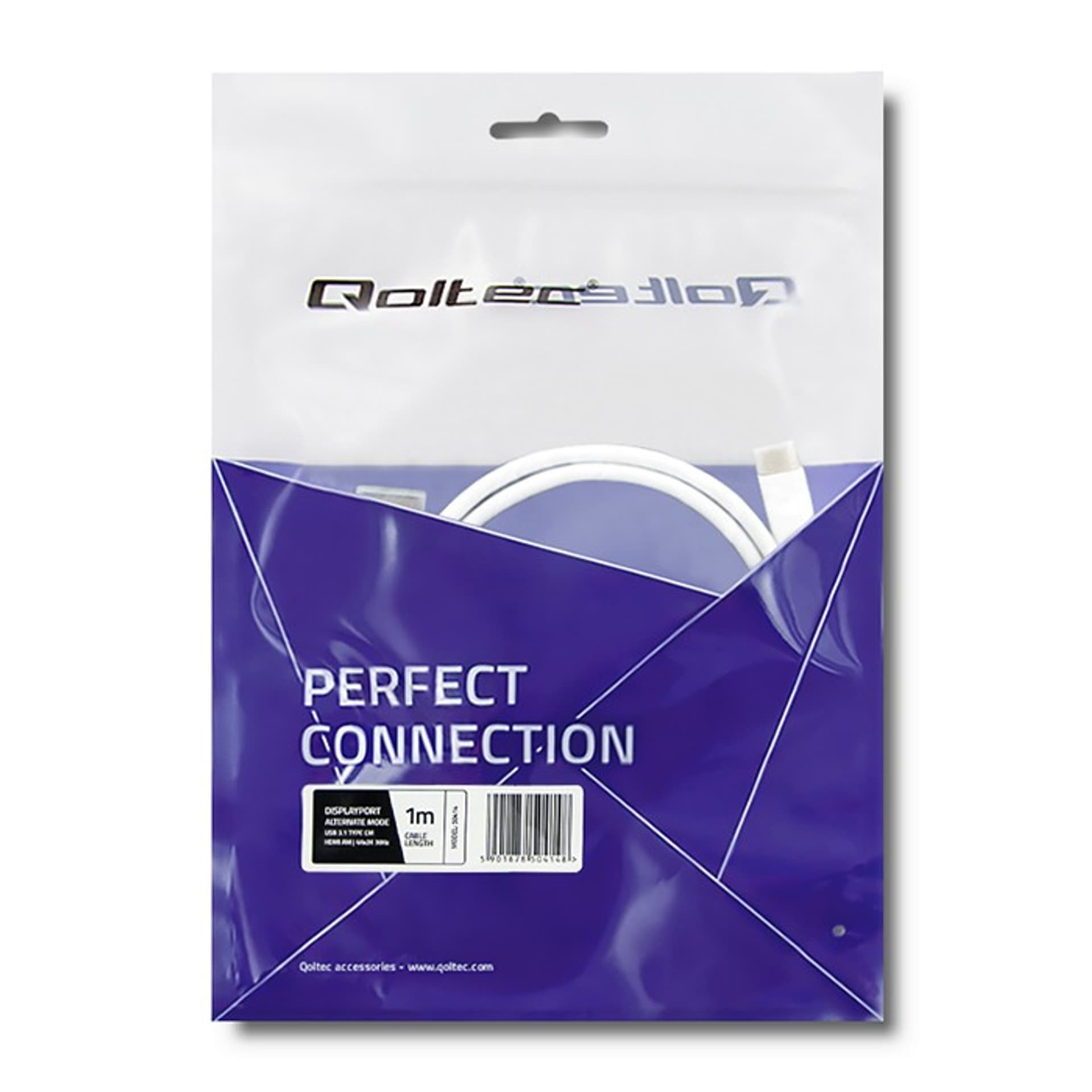 

Qoltec Kabel USB 3.1 typ C męski/ HDMI A męski | 4K | Alternate mode | 1m (0NC)