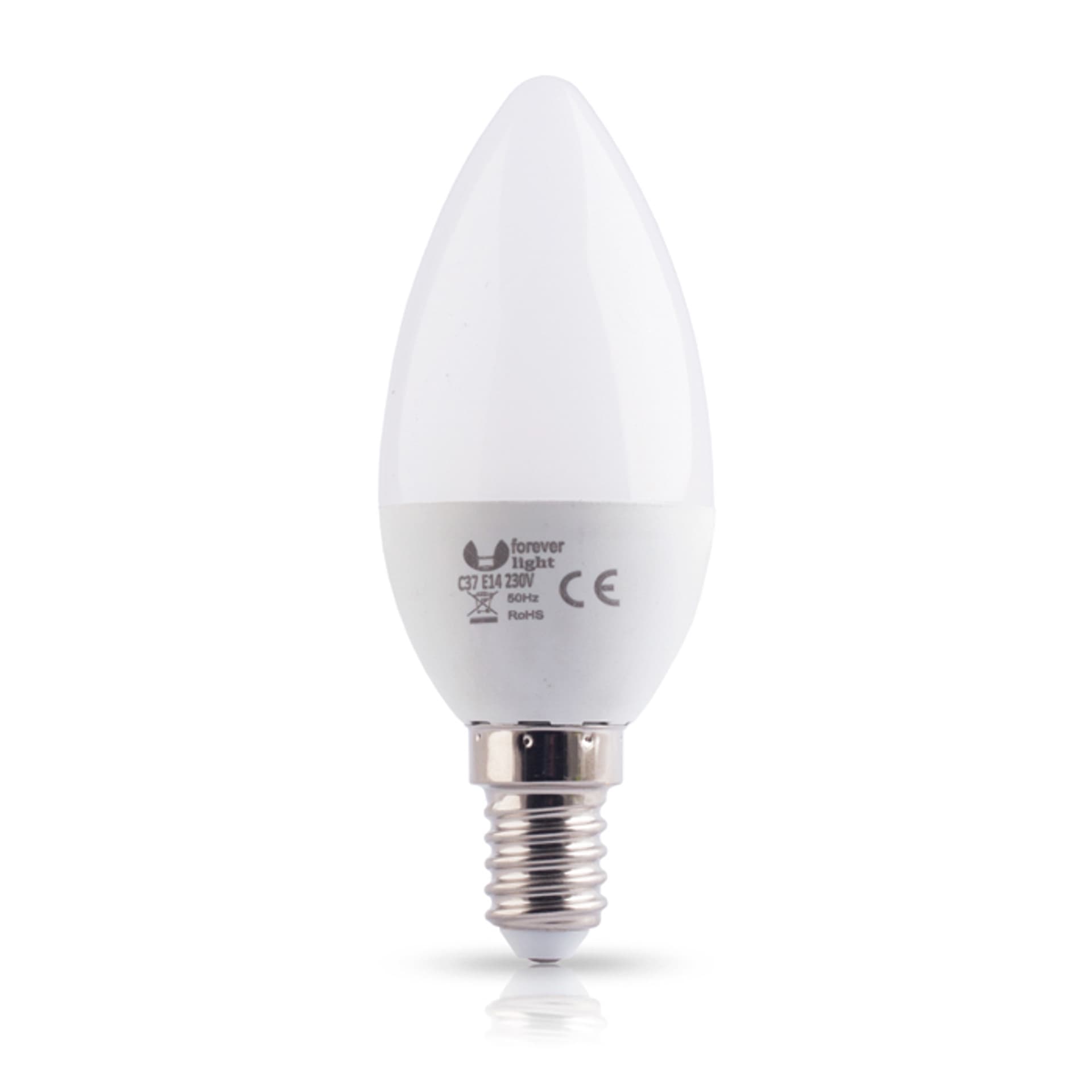 

1 szt. Żarówka LED E14 C37 6W 230V 4500K 480lm Forever Light.