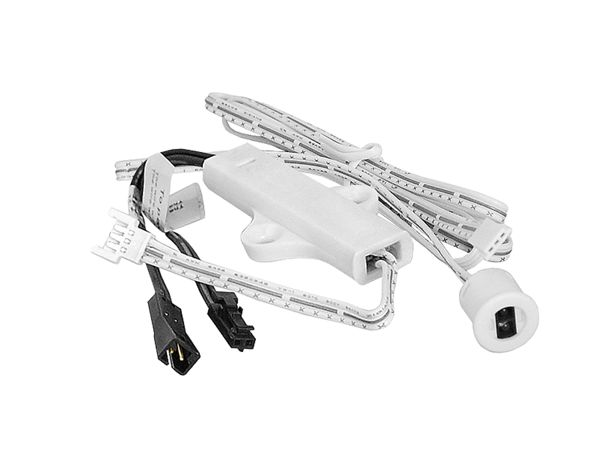 

1 szt. Wyłącznik meblowy LED 60W-IR ON/OFF światłoczuły (odsłonięty-ON,zasłonięty-OFF), montaż w otwór lub przykręcany.