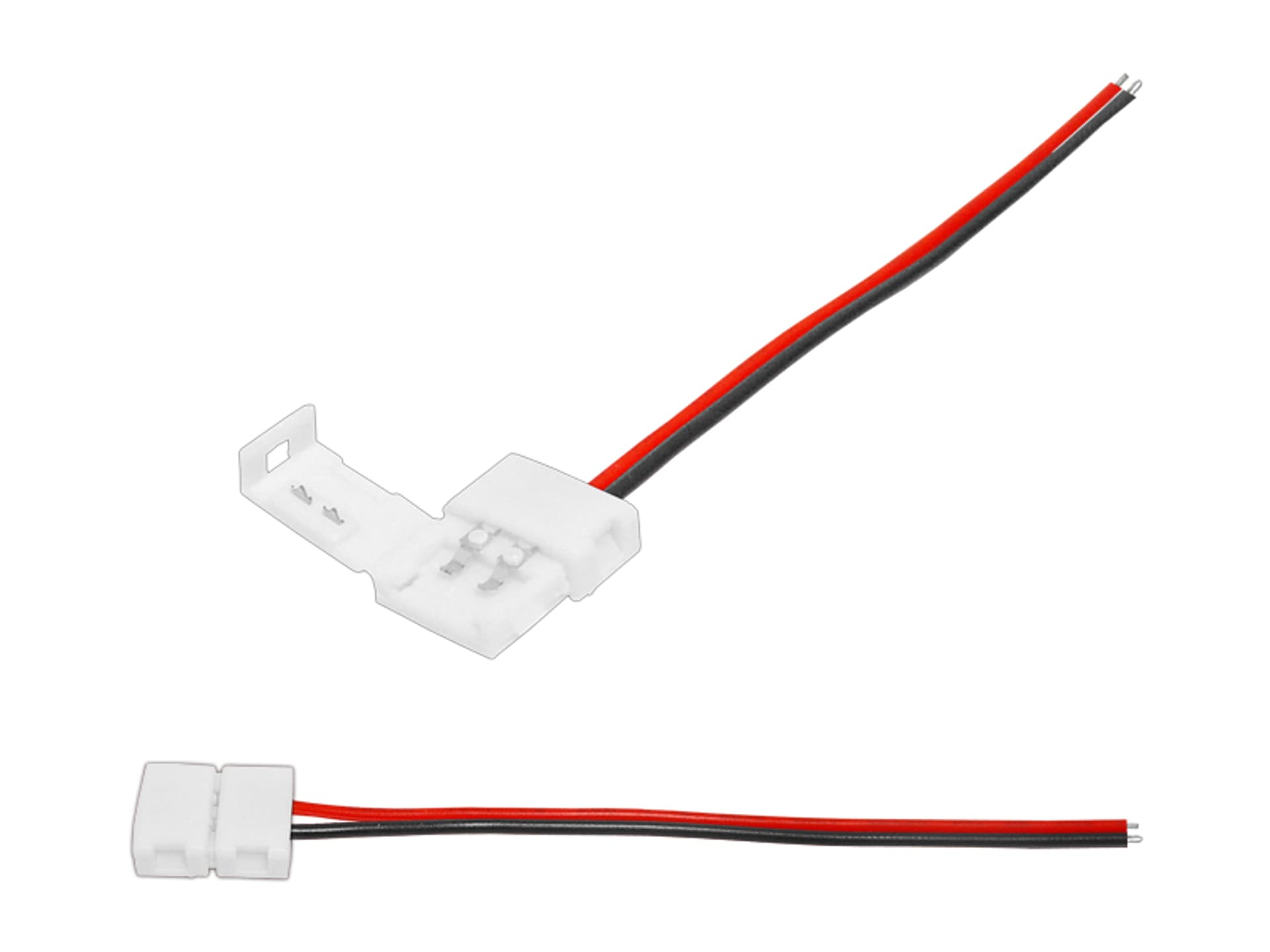 

10 szt. Złącze taśmy LED 10mm, zatrzask z przewodami.