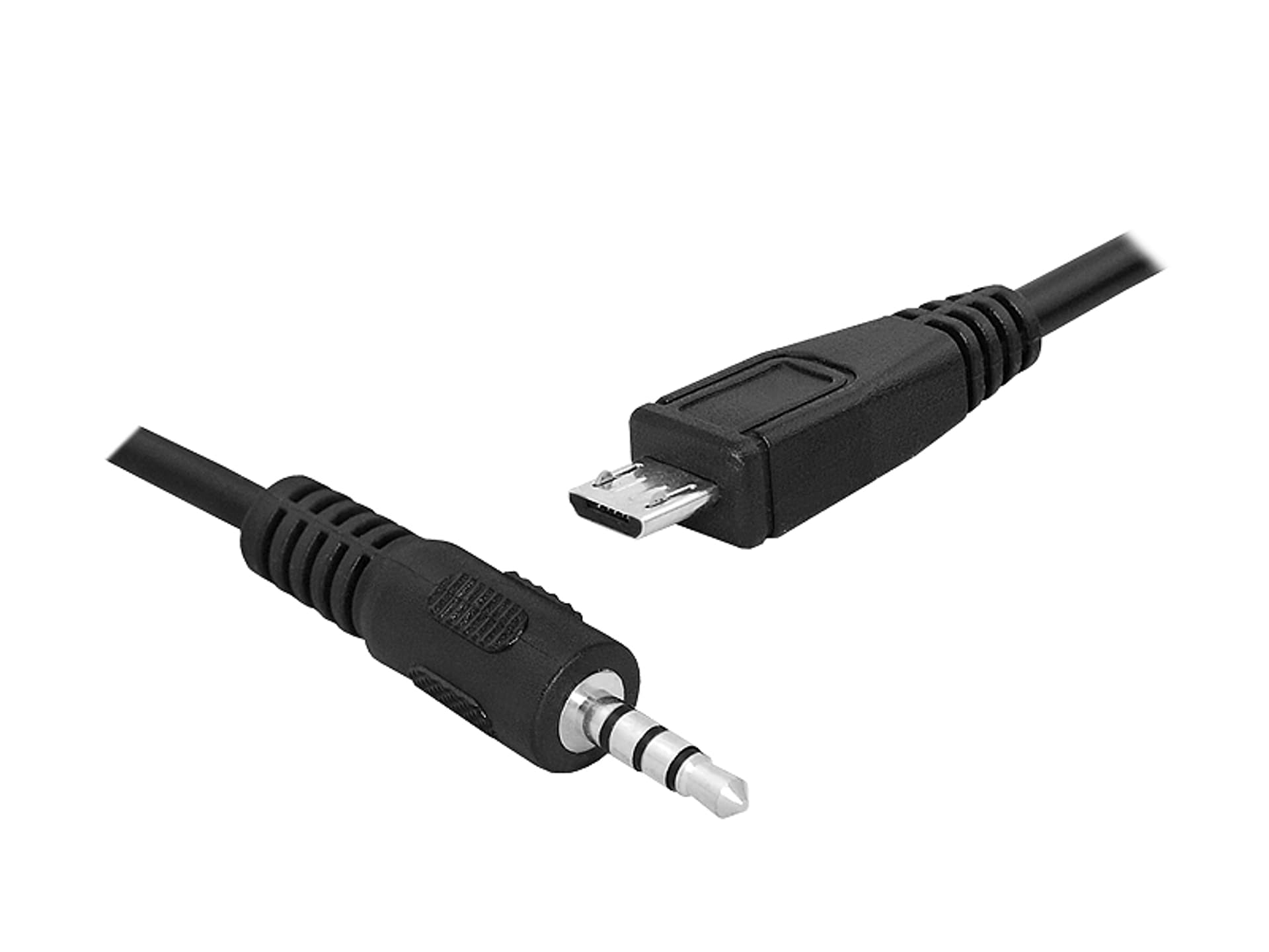 

1 szt. Kabel Micro USB - Jack 3.5mm, czteropolowy, 1,5m.