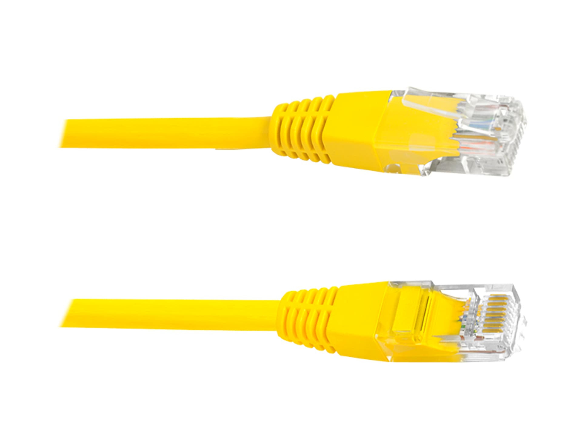 

Kabel komputerowy sieciowy 1:1 8p8c (patchcord), 0,5m, żółty. (1LM)