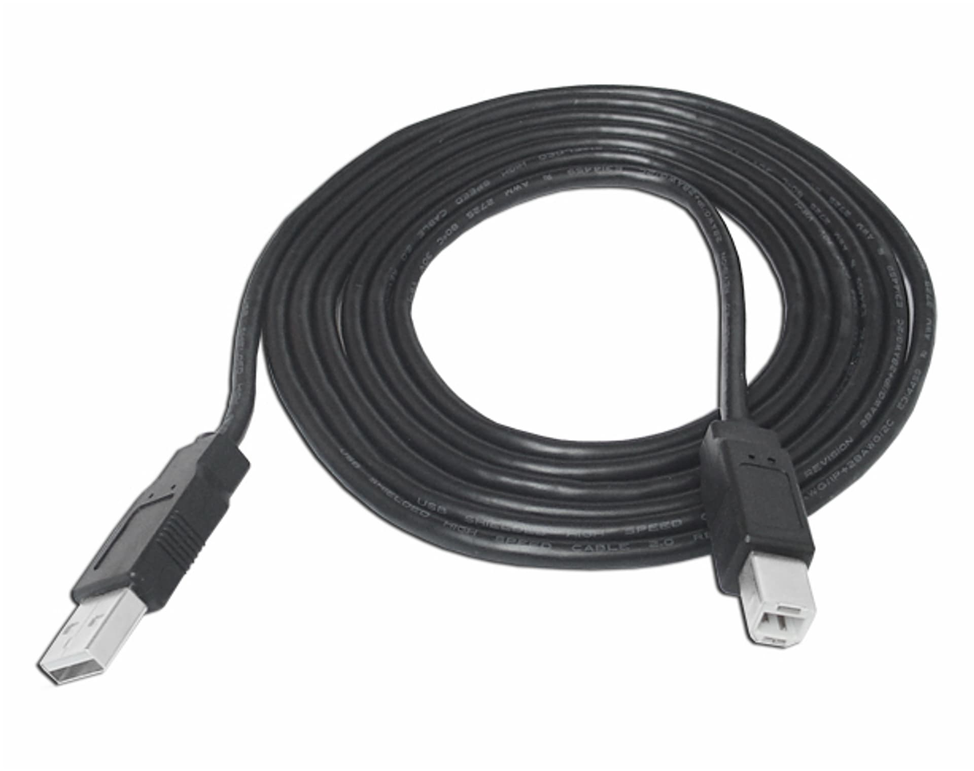 

1 szt. Kabel komputerowy wtyk USB A - wtyk USB B, 1.5m, czarny.