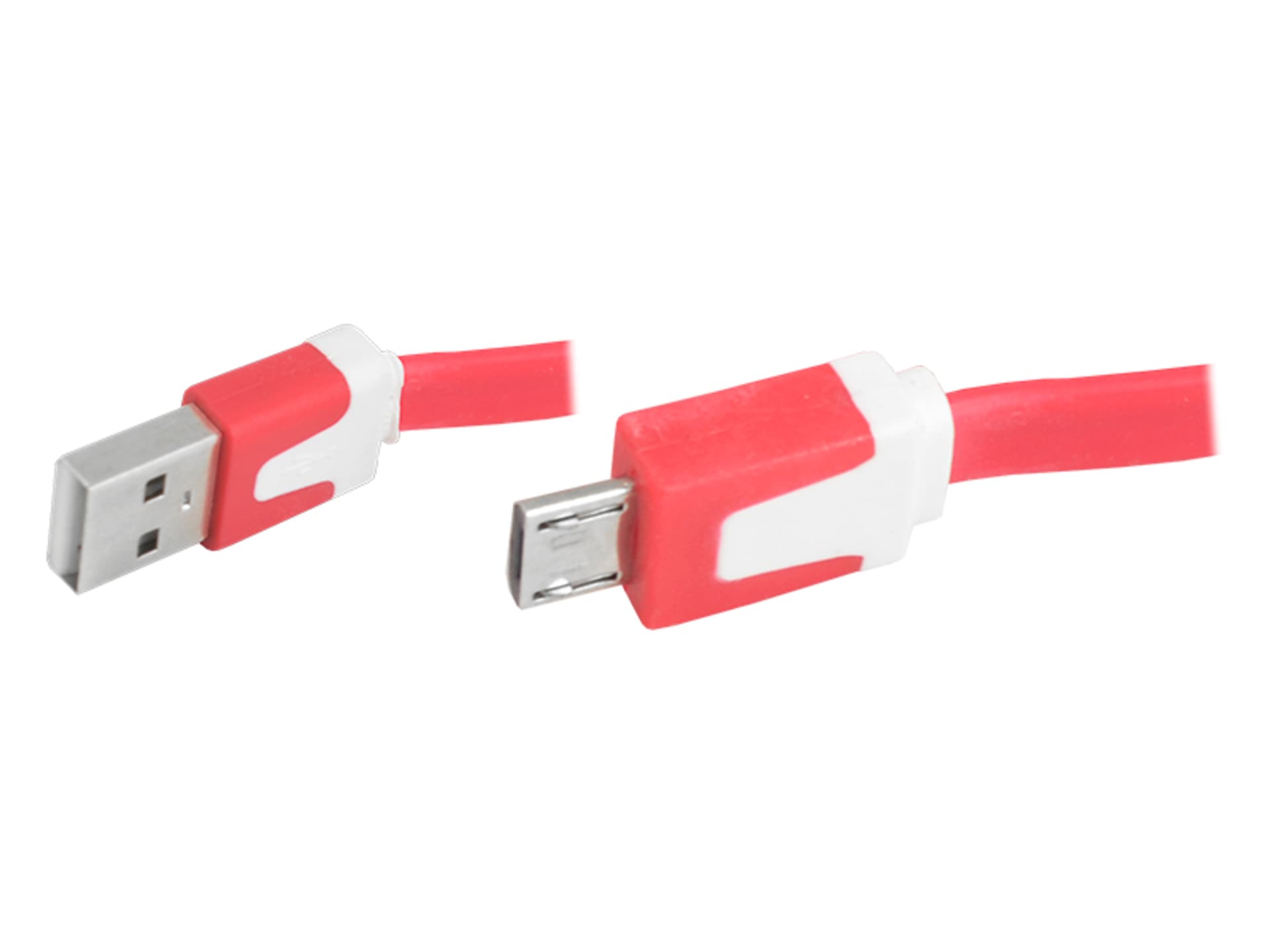 

1 szt. PS Kabel USB micro USB, czerwony, płaski.