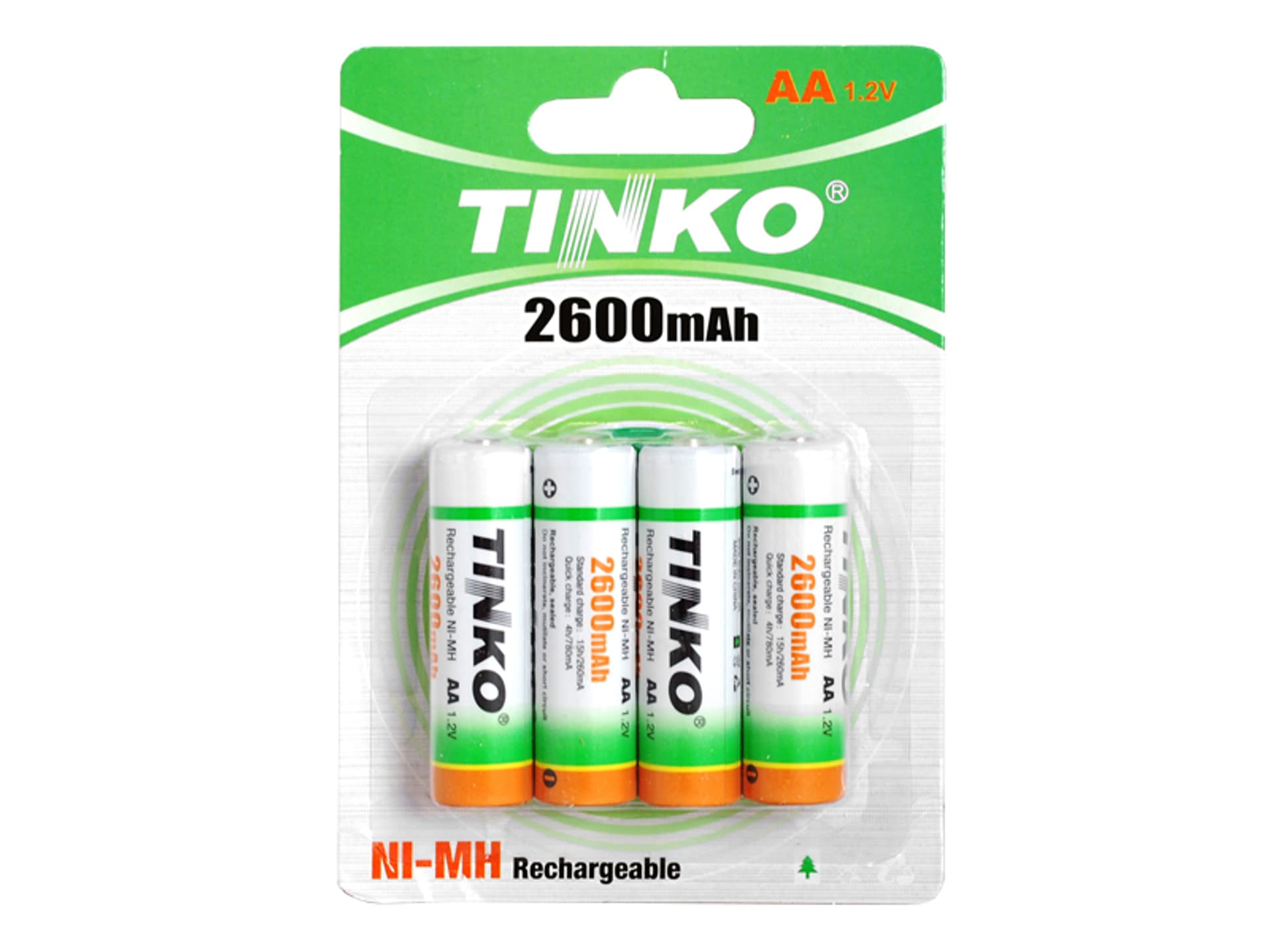 

4 szt. Akumulator TINKO NI-MH AA 2600mAh.