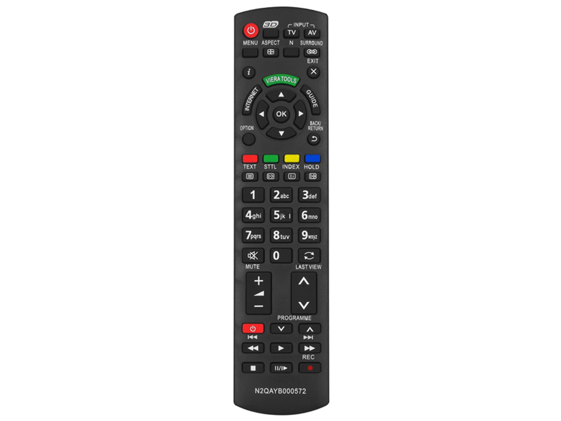 

Pilot do TV LCD/LED Panasonic N2QAYB000572 Viera, 3D, internet. (1LM)
