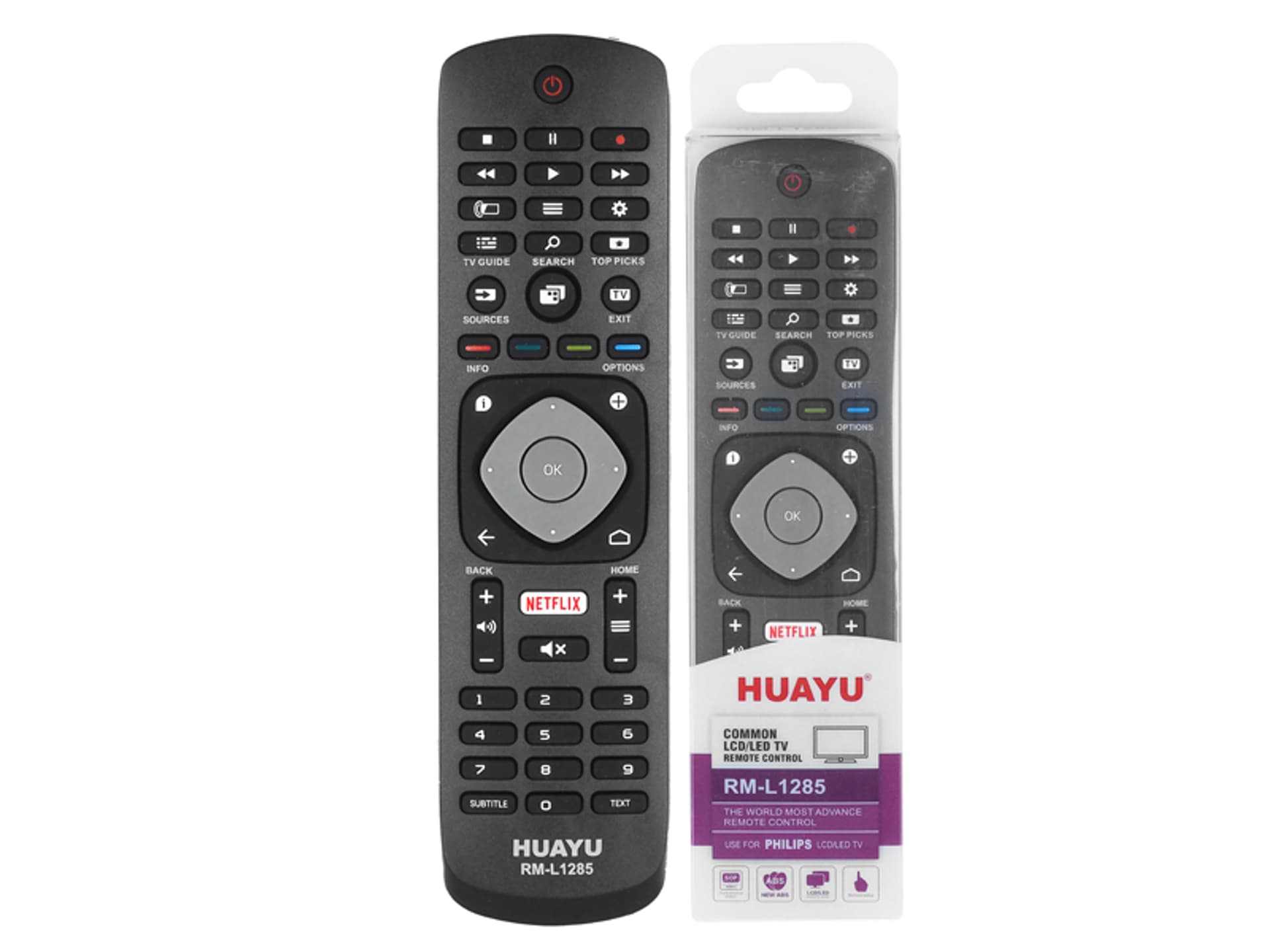 

1 szt. Pilot do TV Philips LCD/LED, Netflix, RM-L1285.