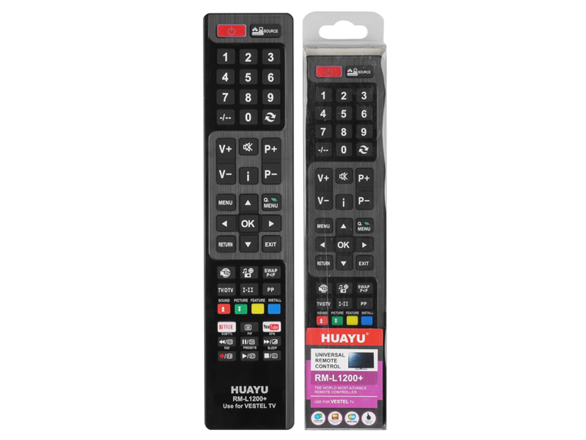 

1 szt. Pilot do Vestel RM-L1200+ Netflix, Youtube.