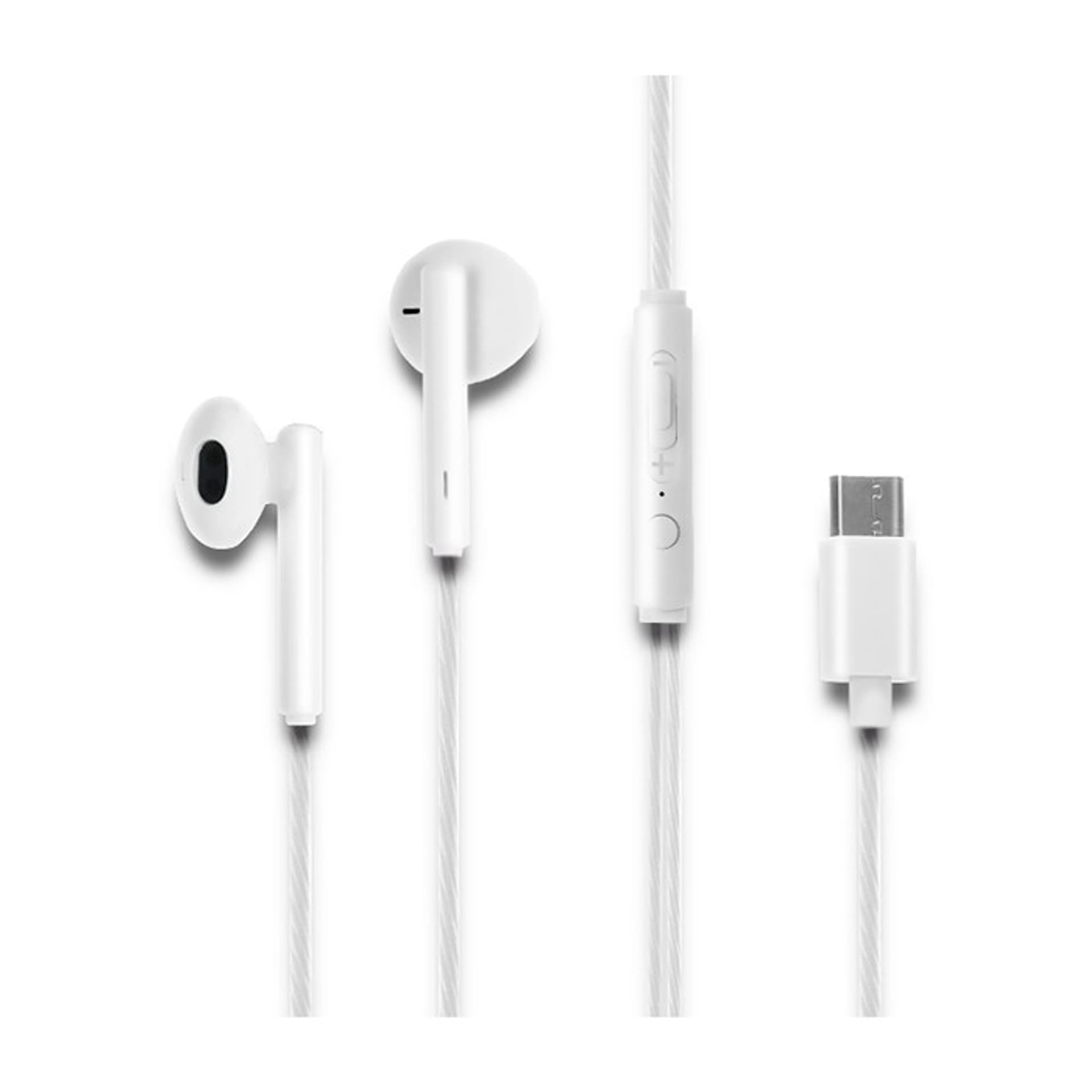 

Słuchawki dokanałowe | mikrofon | USB-C | białe