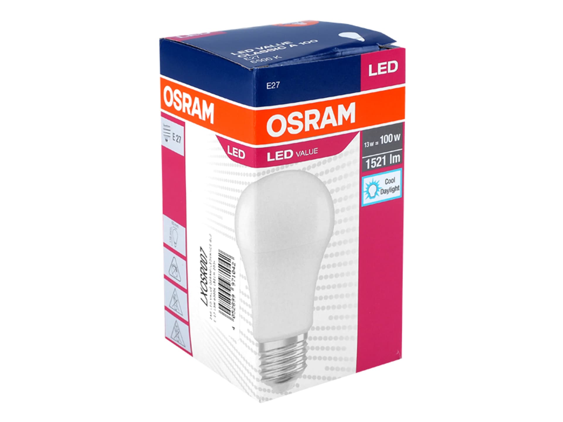 

Żarówka LED Value Osram/Ledvance GLS E27, 13 W, 6000 K, 152 lm, 200°. (1LM)