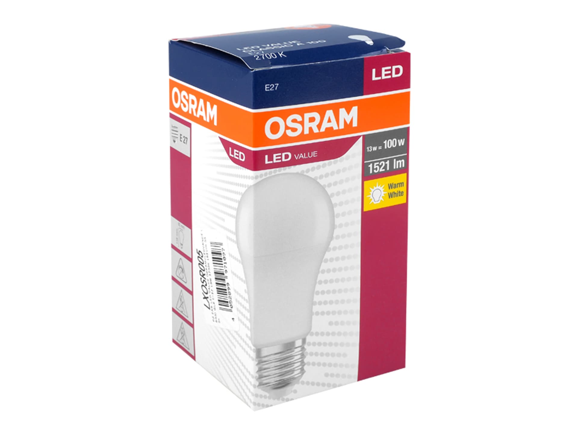 

PS Żarówka LED Value OSRAM/Ledvance (500) GLS E27, 13 W, 2700 K, 1521 lm, 330°. (1LM)