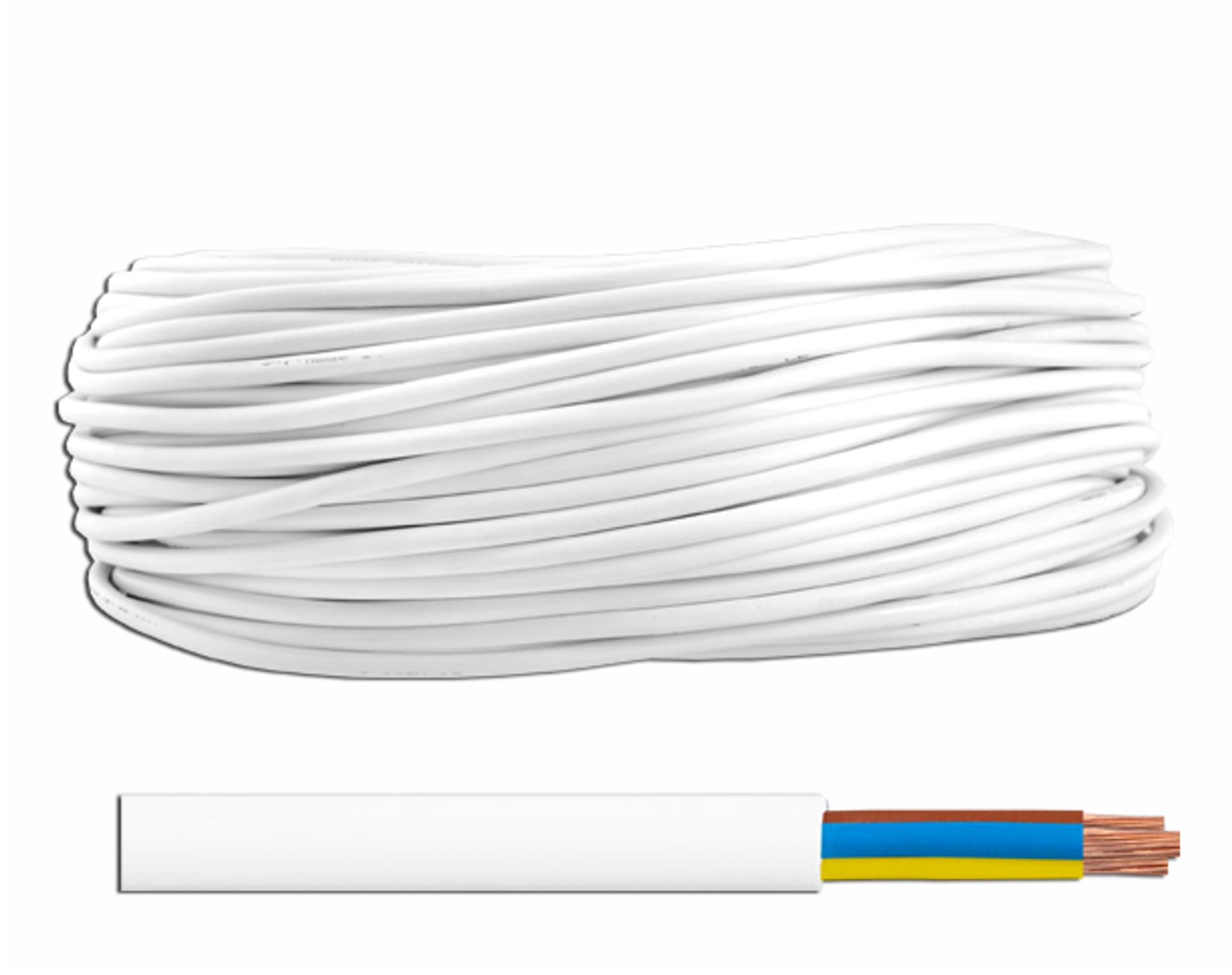 

1 rol. Przewód OMY 3x0.75 300/300V, okrągły, 100m.