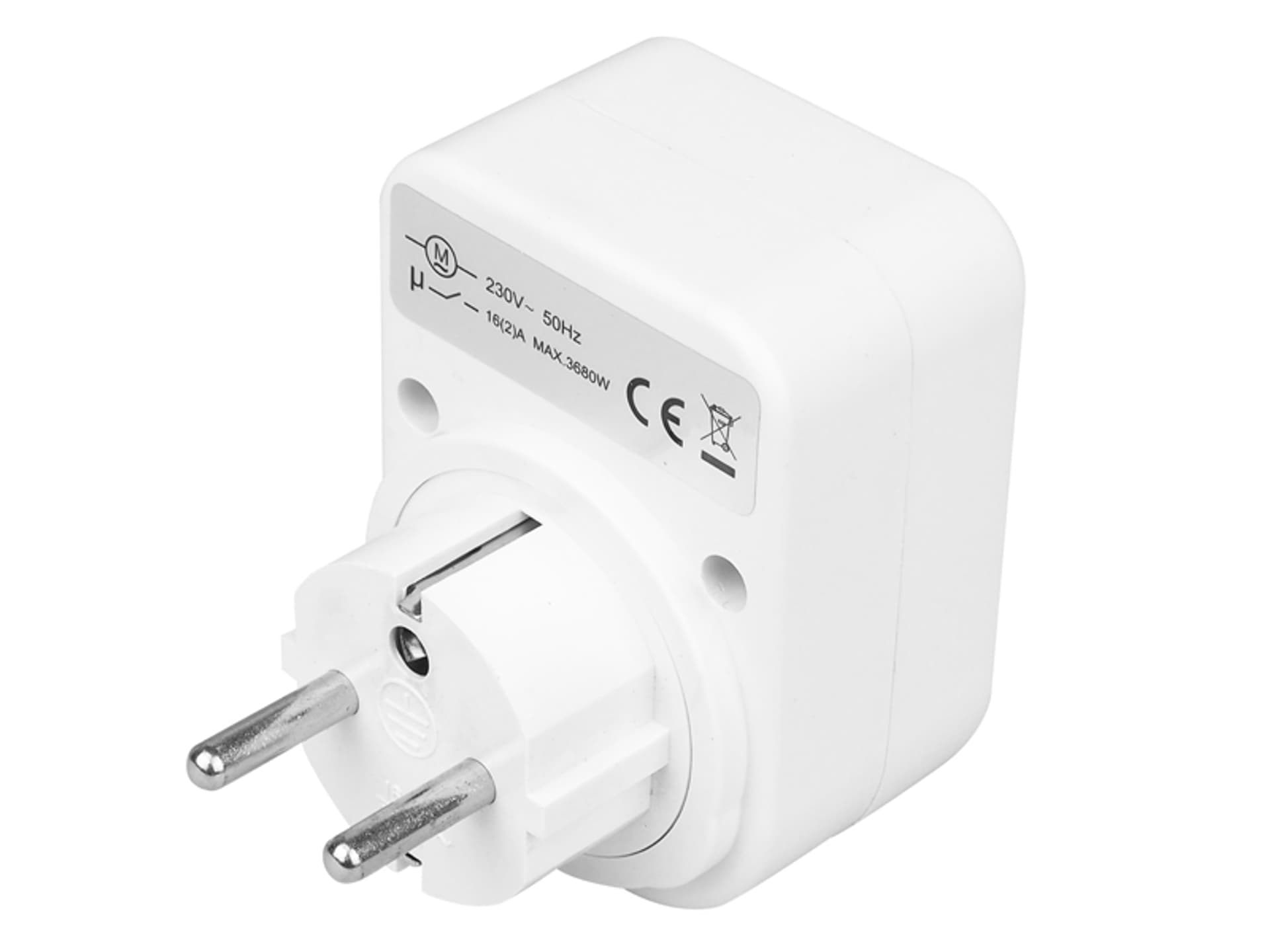 

PS Gniazdo z uziemieniem 1P+Z, 10 A, 250 V, 2 x USB 2.1 A. (1LM)