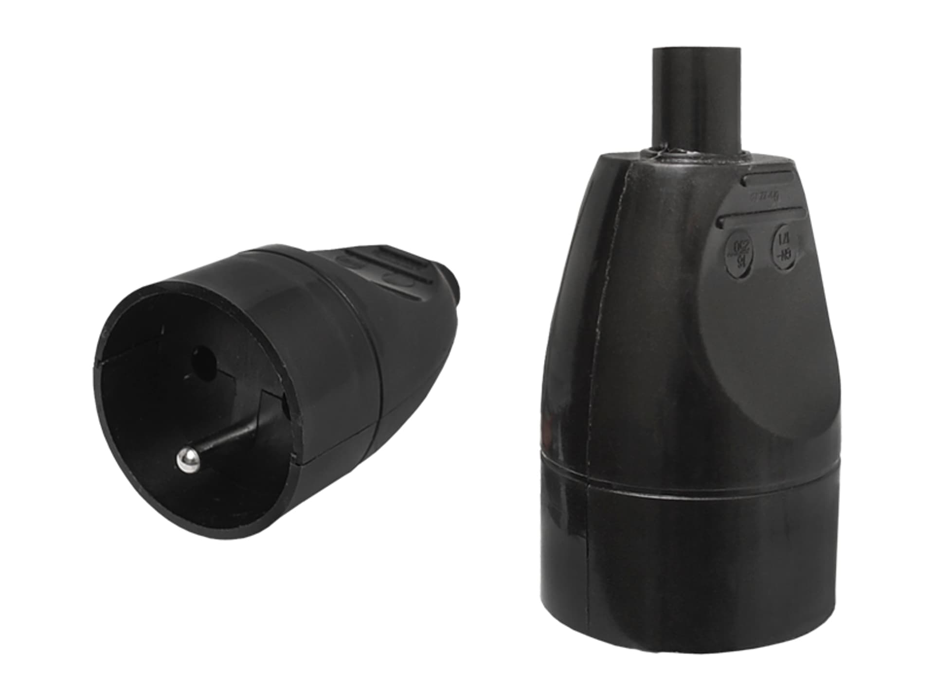 

1 szt. Gniazdo GN-171 z uziemieniem, czarne.