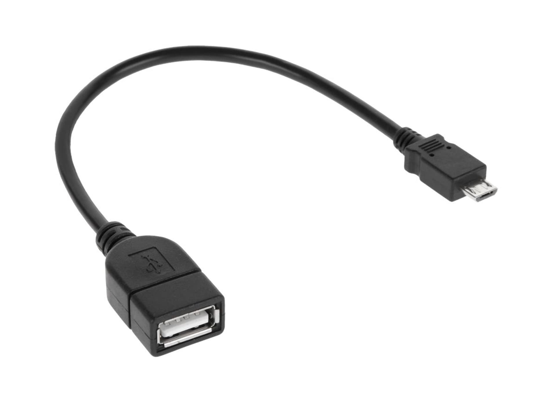 

Kabel USB gniazdo A - wtyk micro USB 20cm